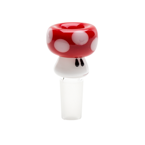 Red Mushroom Bowl - Empire Glassworks