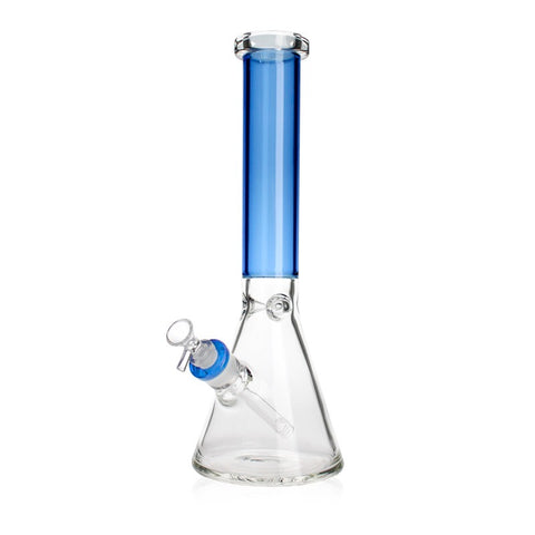 Colored Neck Beaker Bong - 14.5”