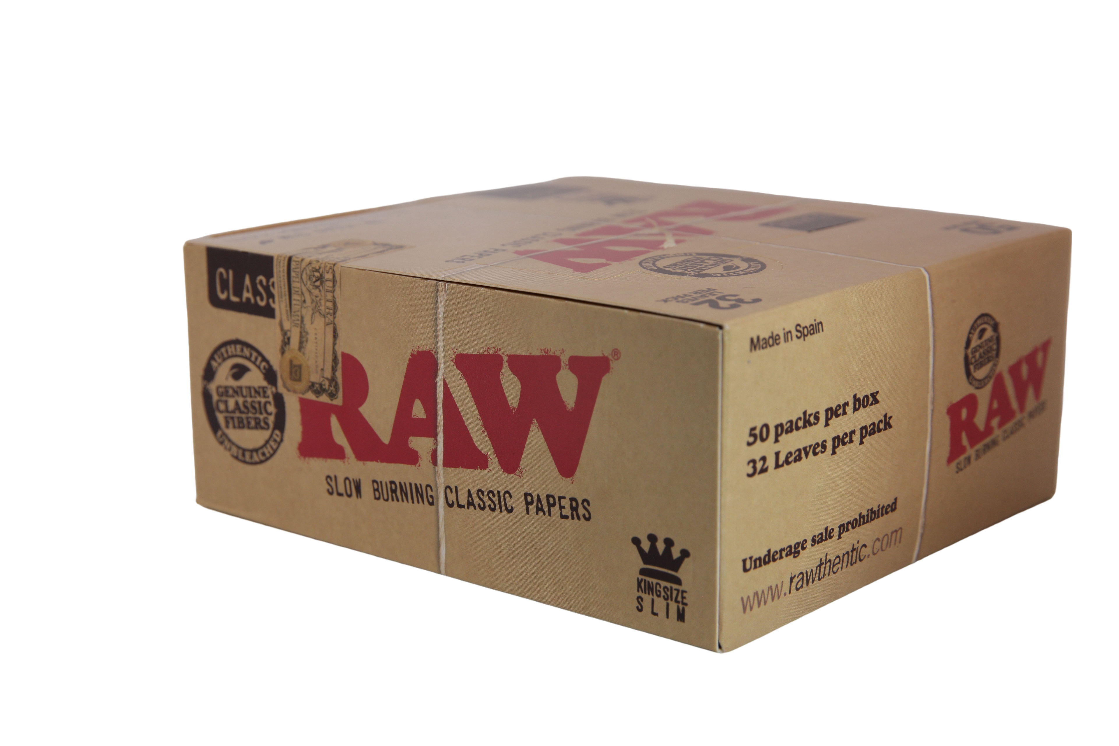 Raw Classic Papers - King Size Slim / Box of 50
