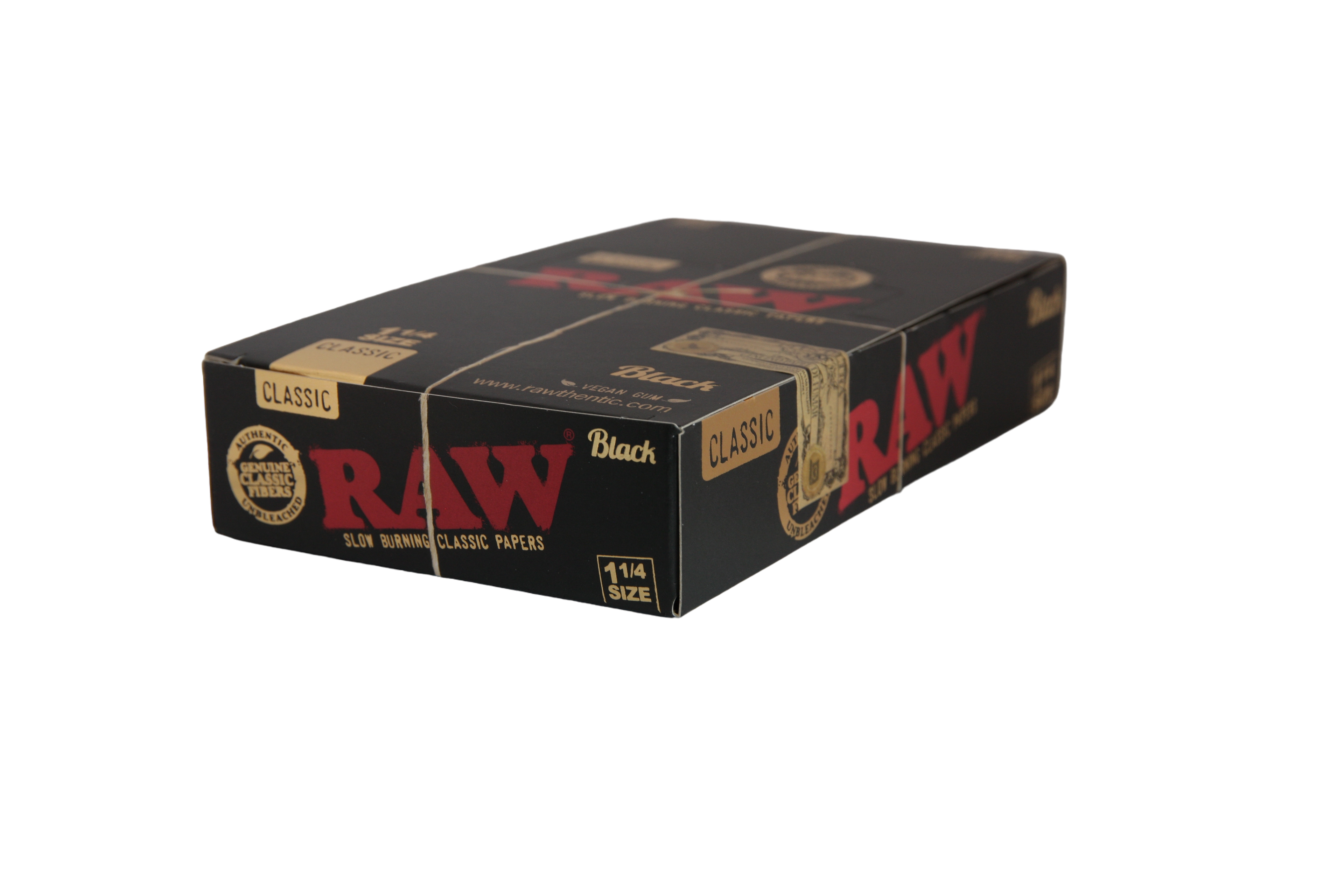 Raw Black Papers - 1 1/4 / Box of 24