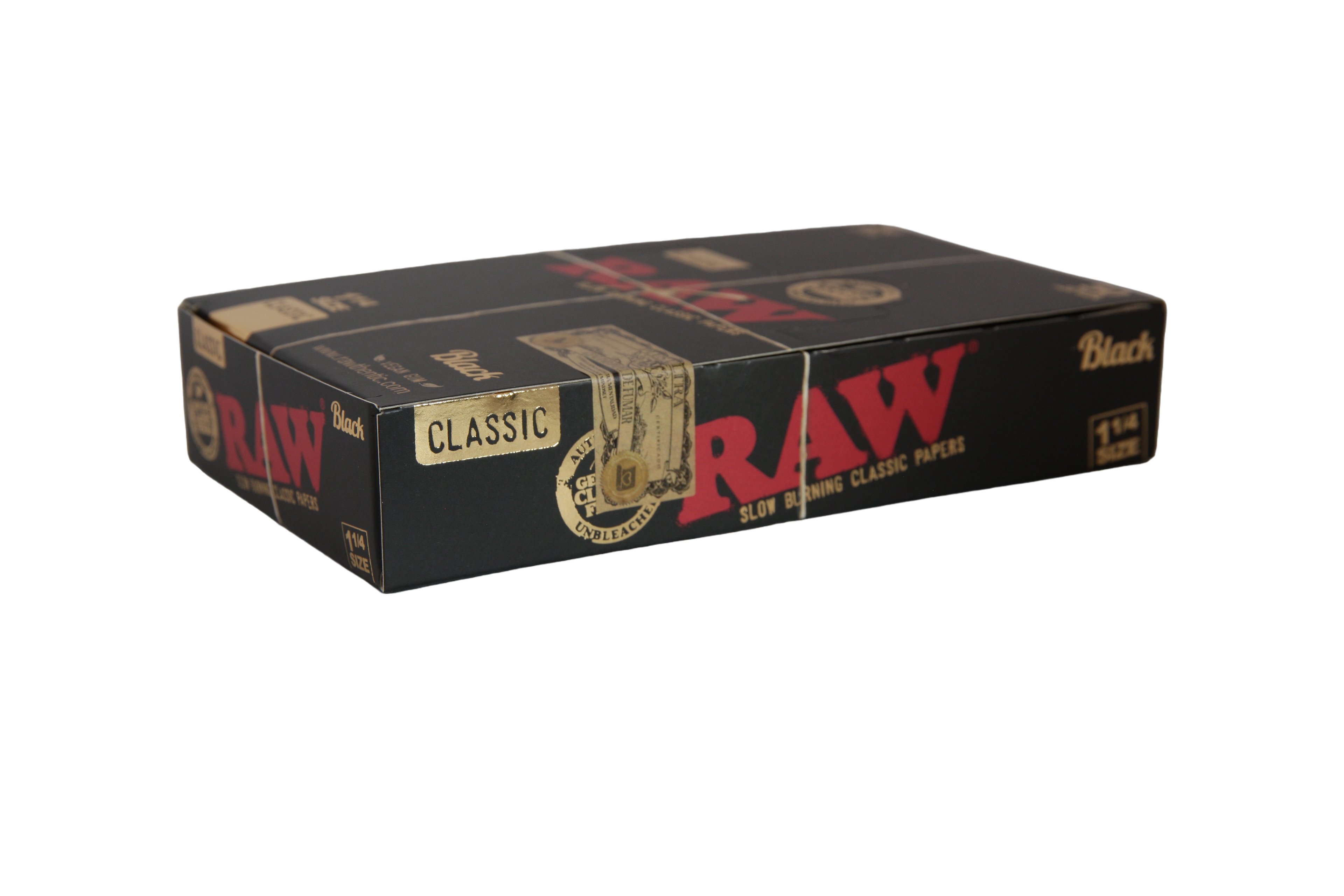 Raw Black Papers - 1 1/4 / Box of 24