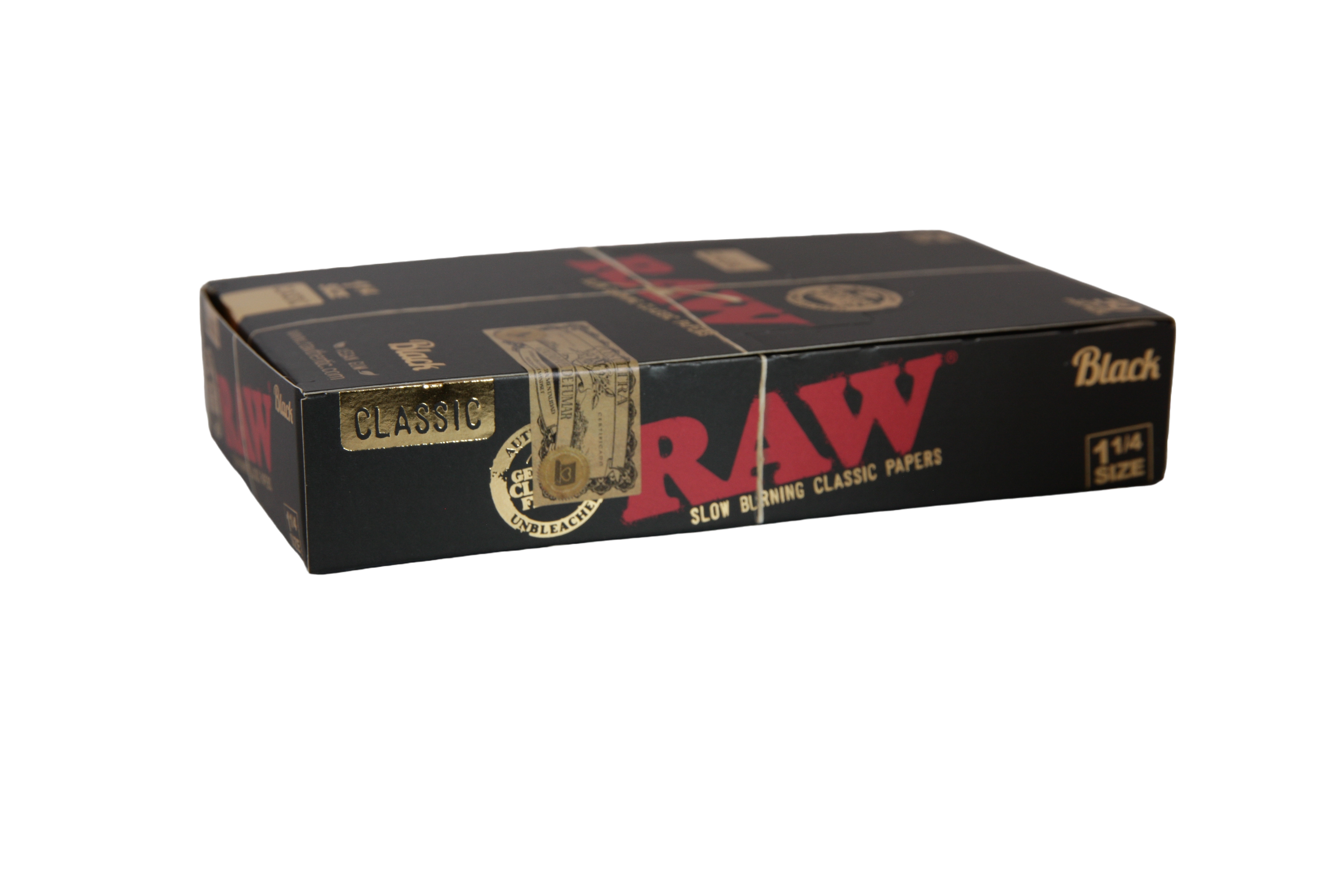 Raw Black Papers - 1 1/4 / Box of 24