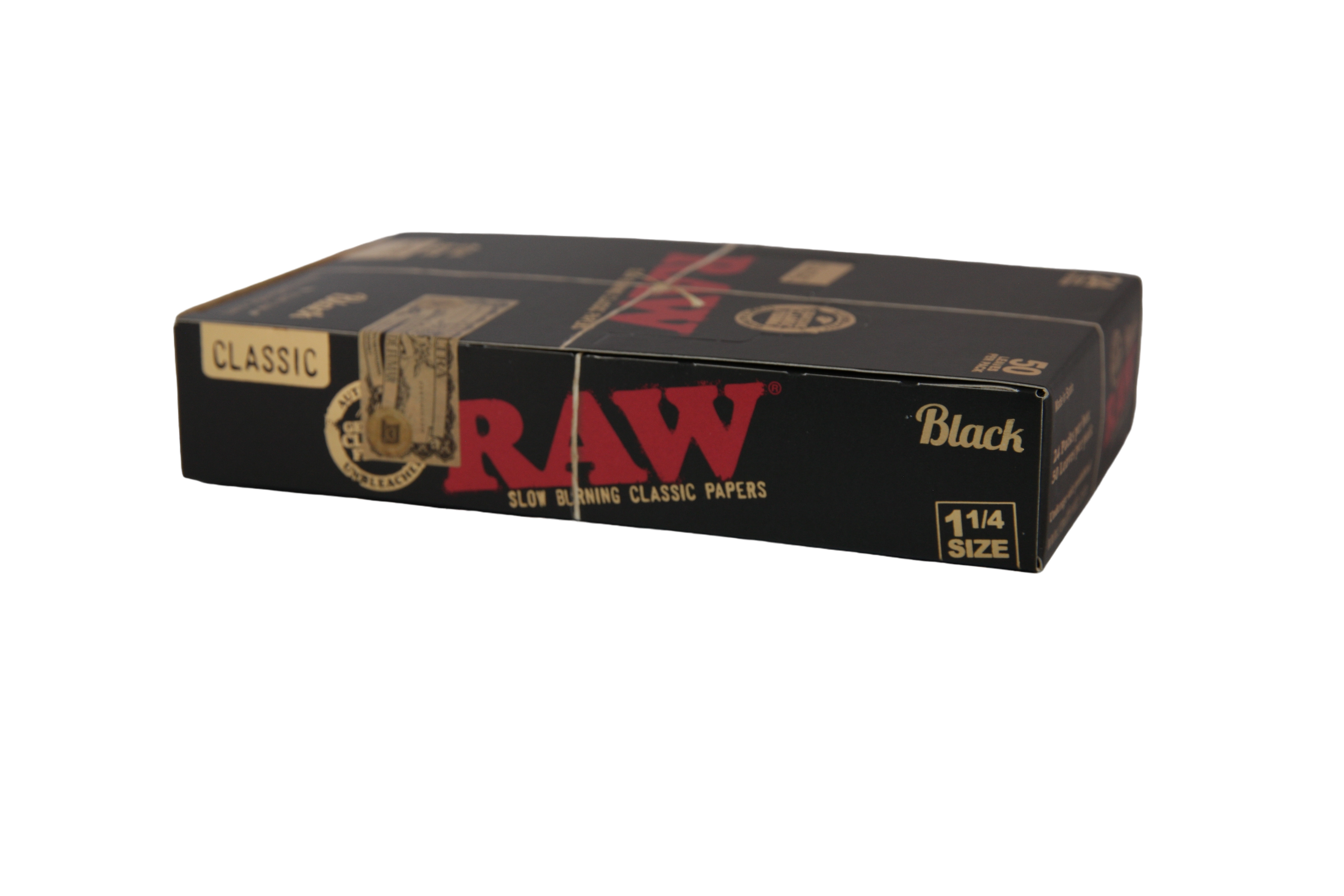 Raw Black Papers - 1 1/4 / Box of 24