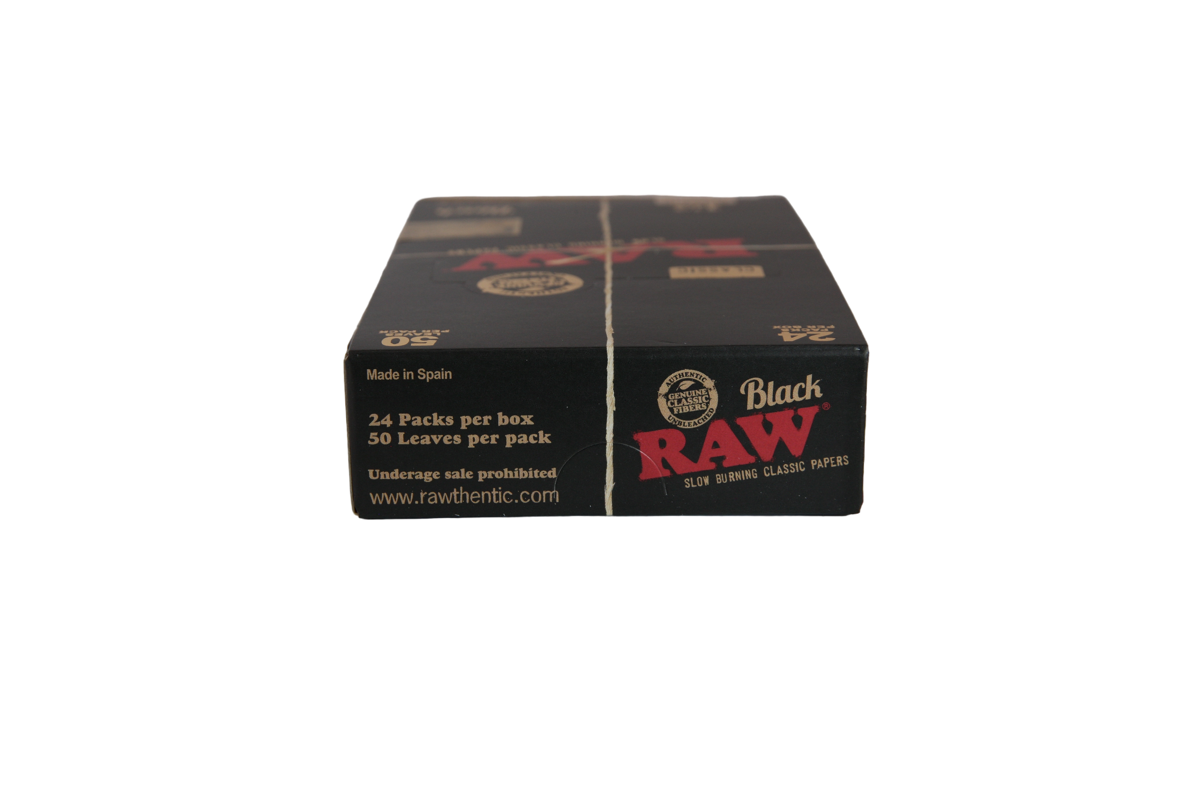 Raw Black Papers - 1 1/4 / Box of 24