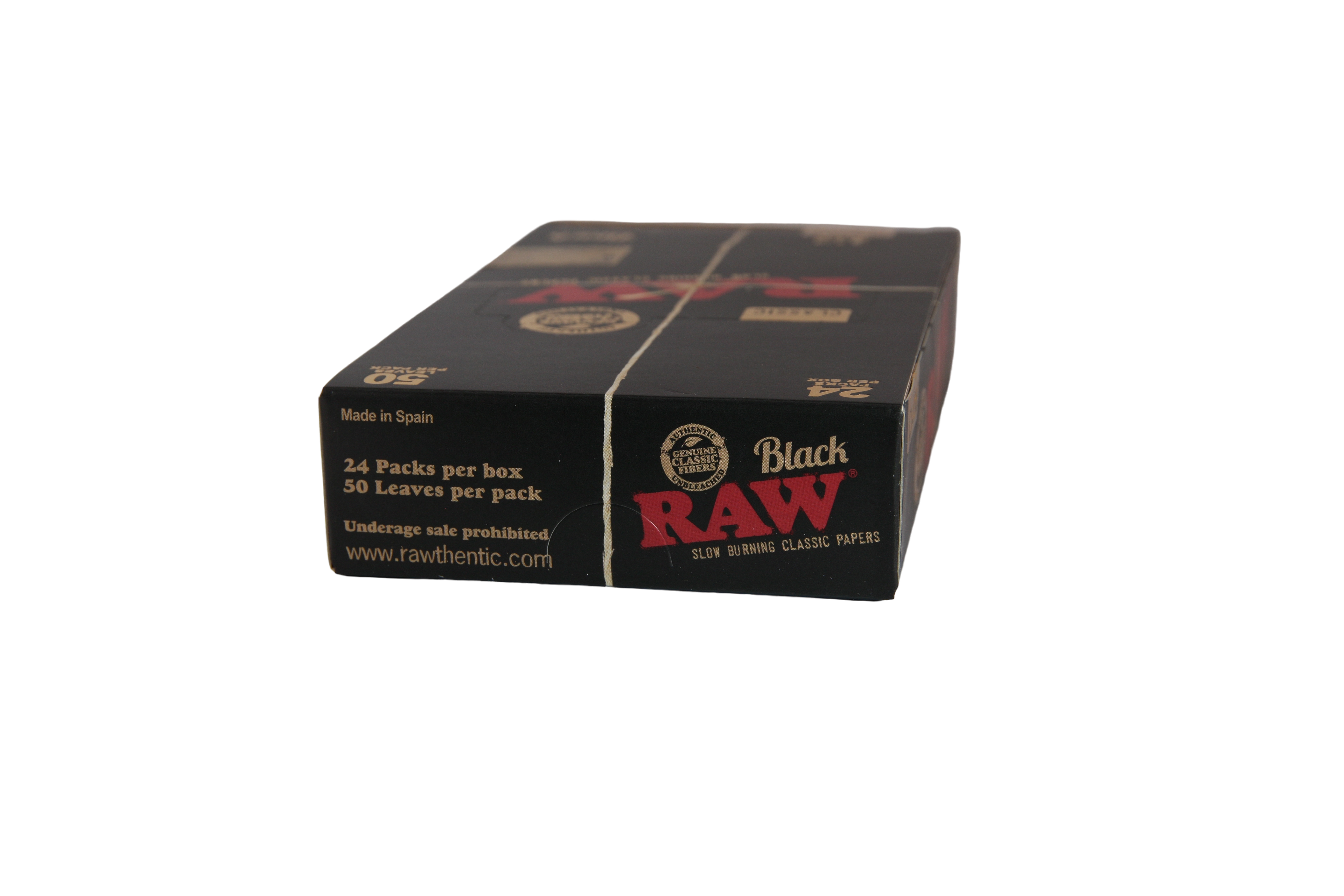 Raw Black Papers - 1 1/4 / Box of 24