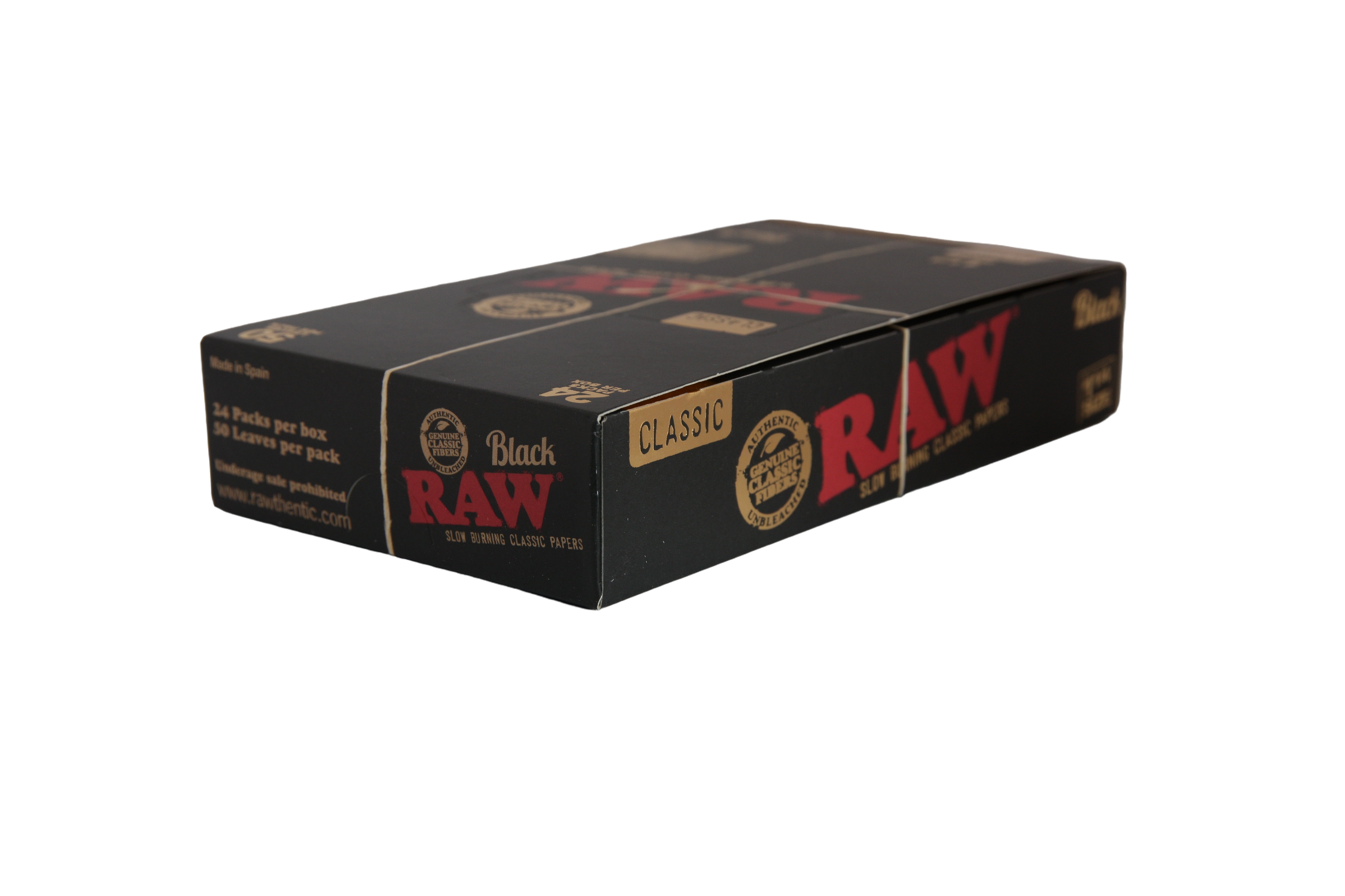 Raw Black Papers - 1 1/4 / Box of 24