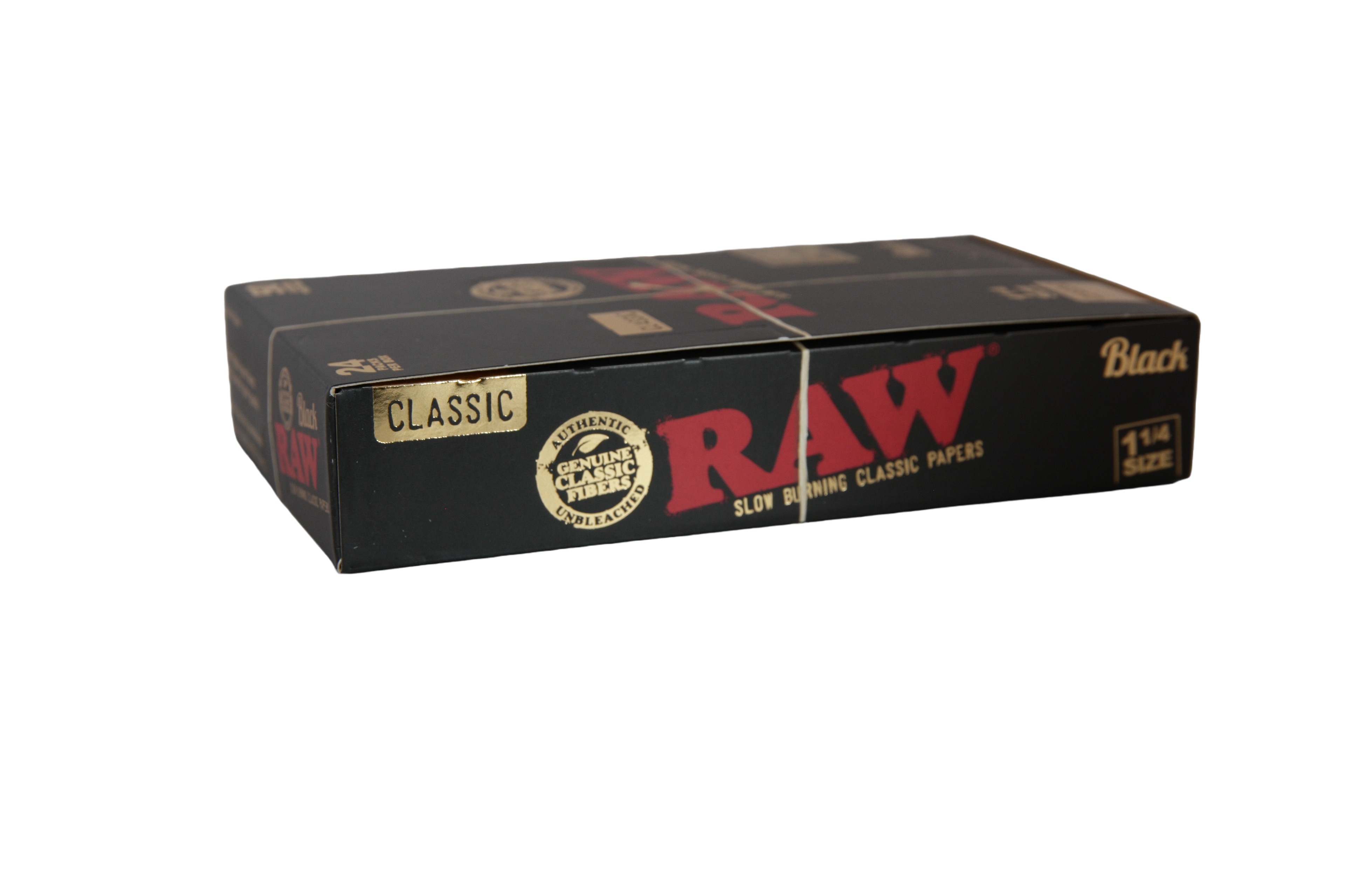 Raw Black Papers - 1 1/4 / Box of 24
