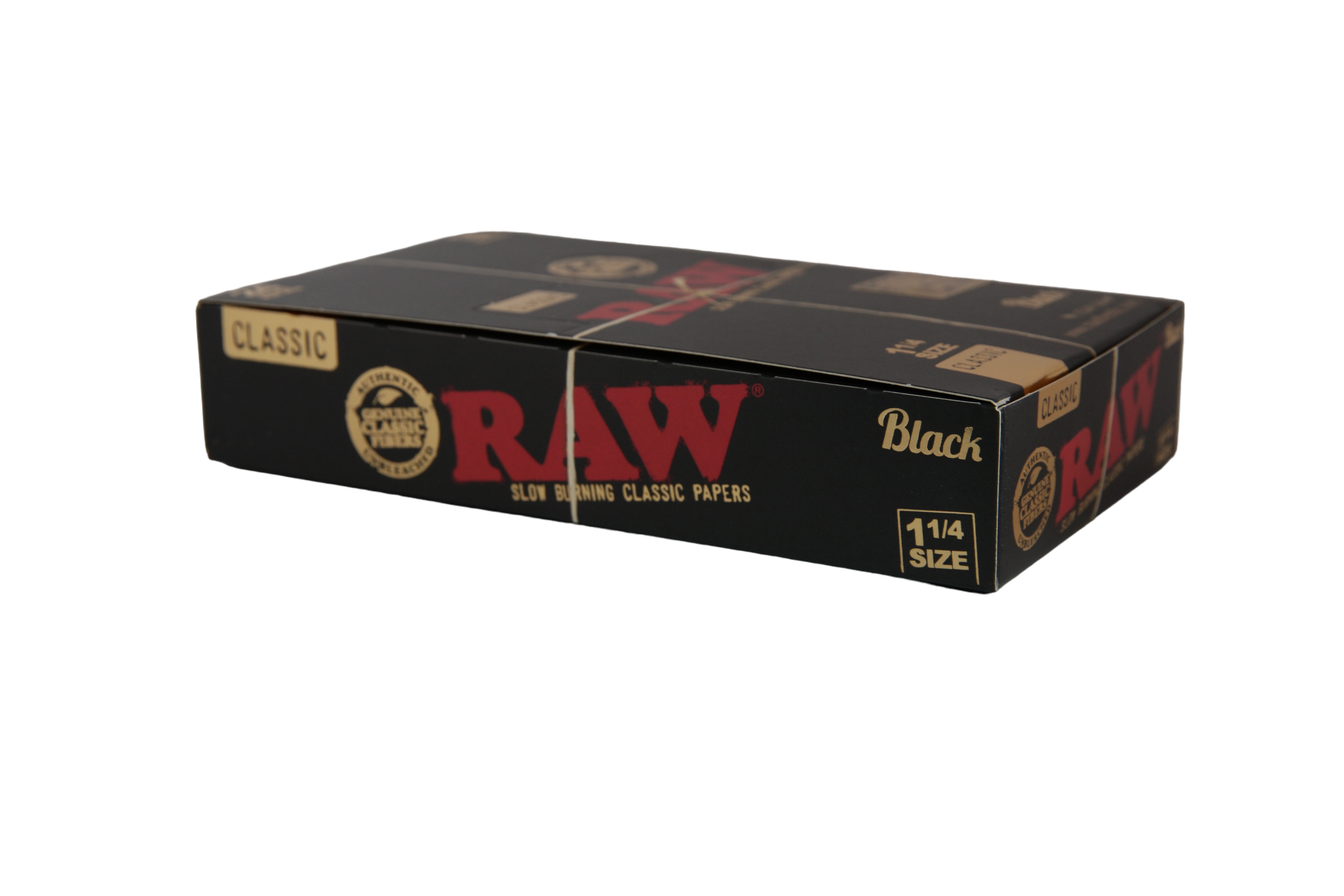 Raw Black Papers - 1 1/4 / Box of 24