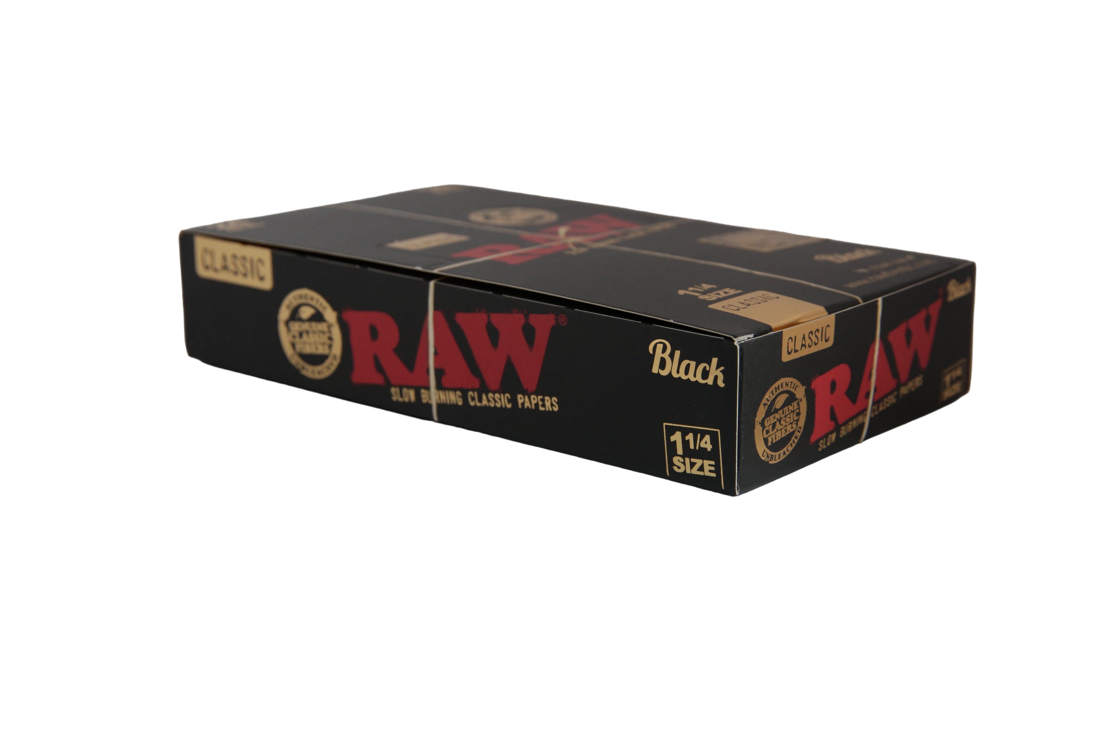 Raw Black Papers - 1 1/4 / Box of 24