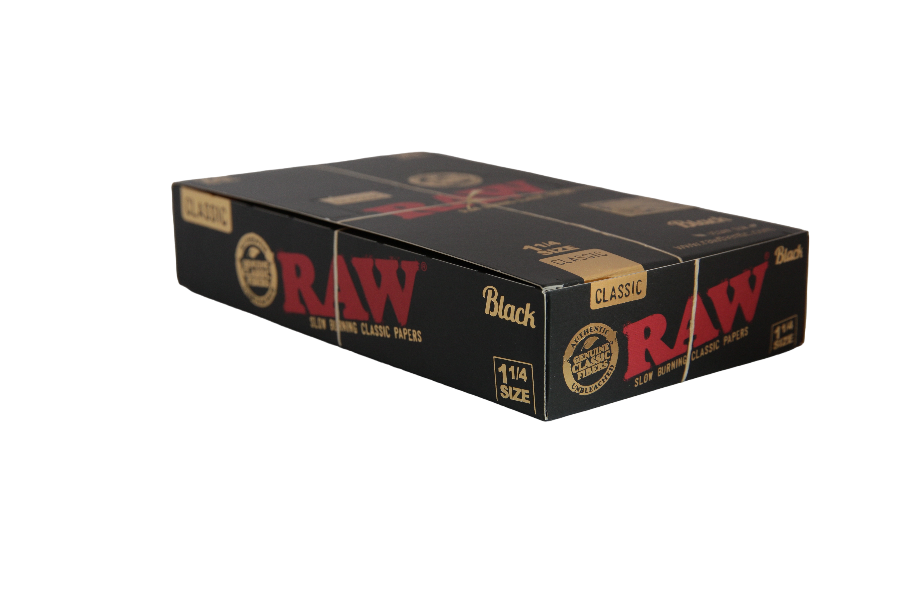 Raw Black Papers - 1 1/4 / Box of 24
