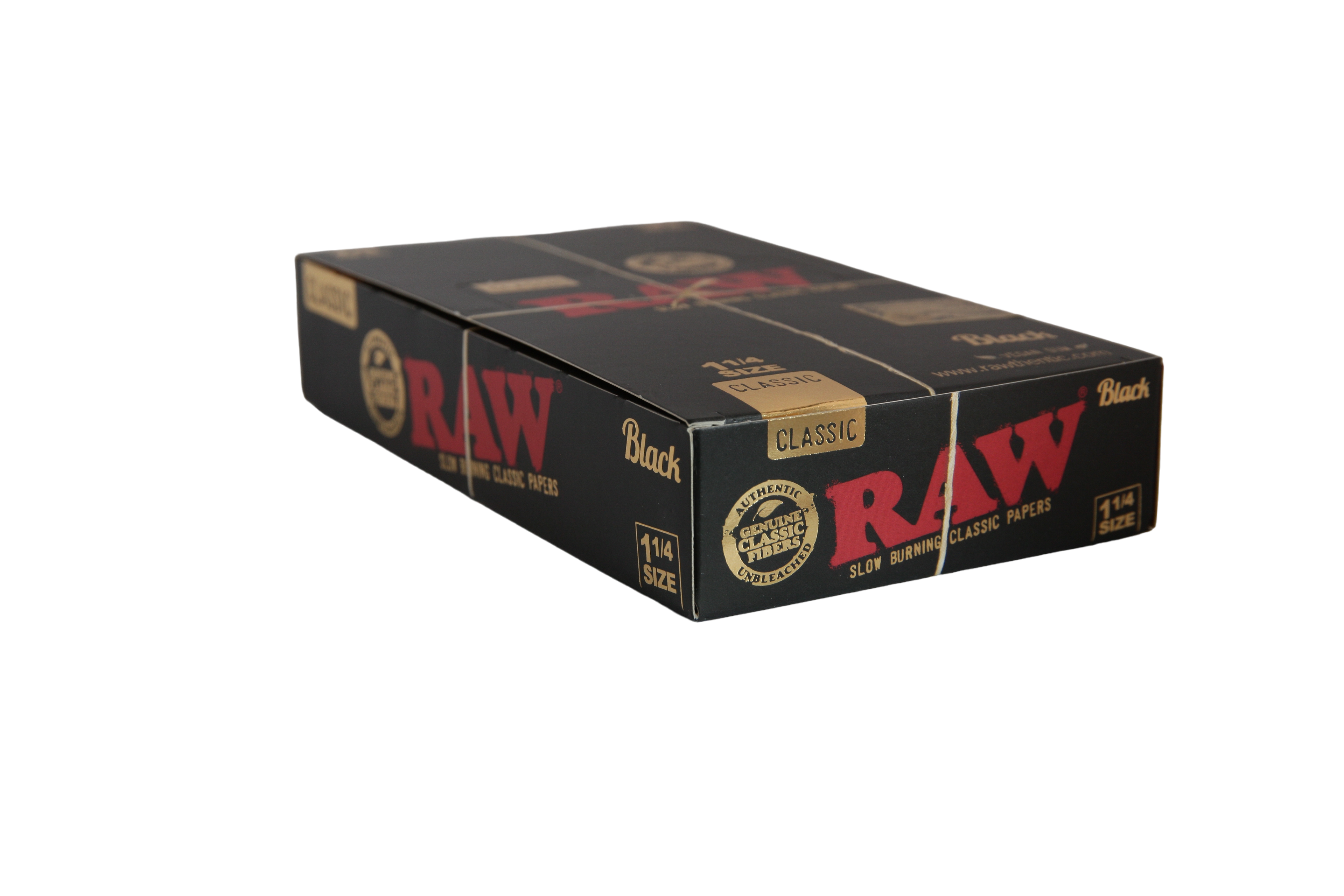 Raw Black Papers - 1 1/4 / Box of 24