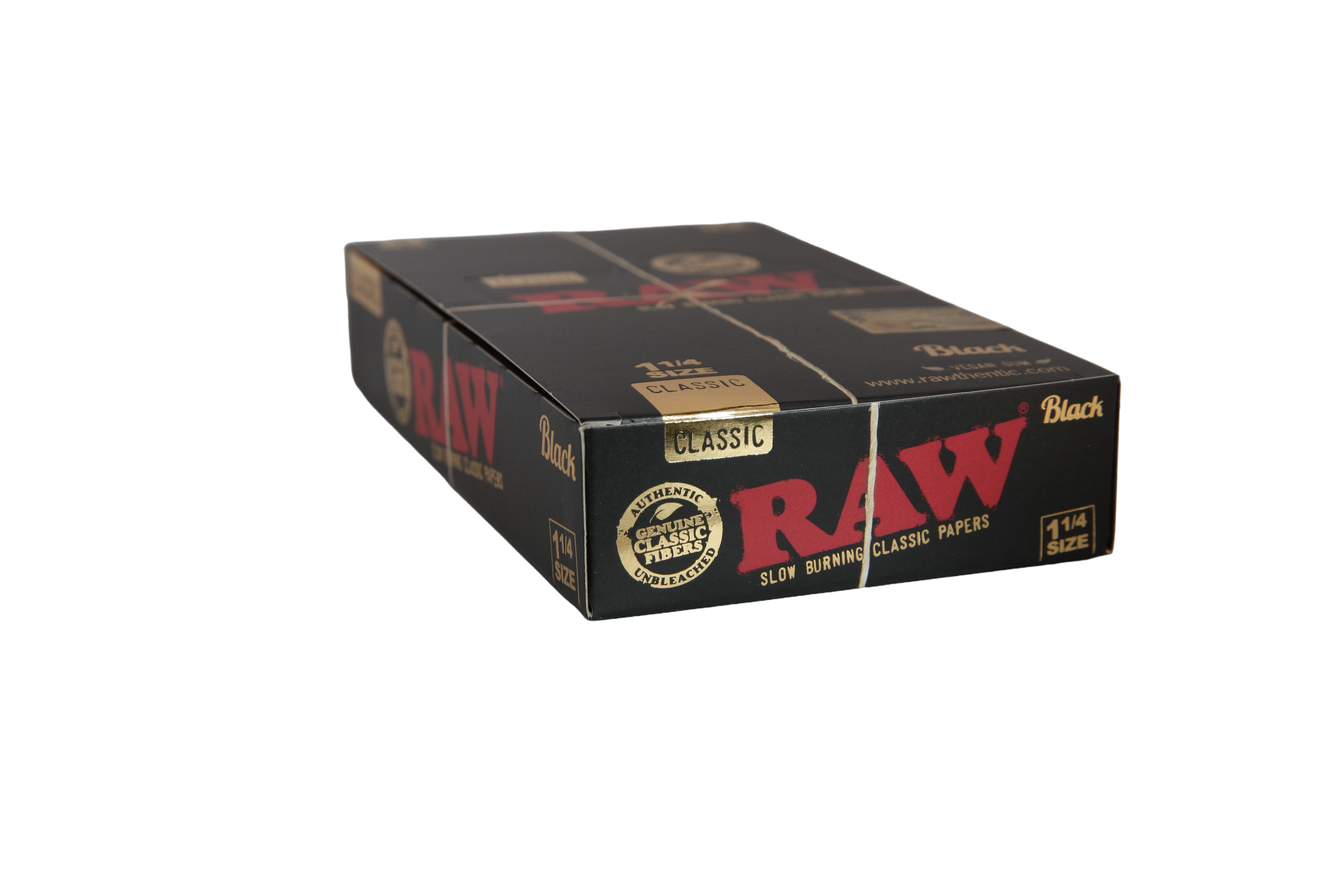 Raw Black Papers - 1 1/4 / Box of 24
