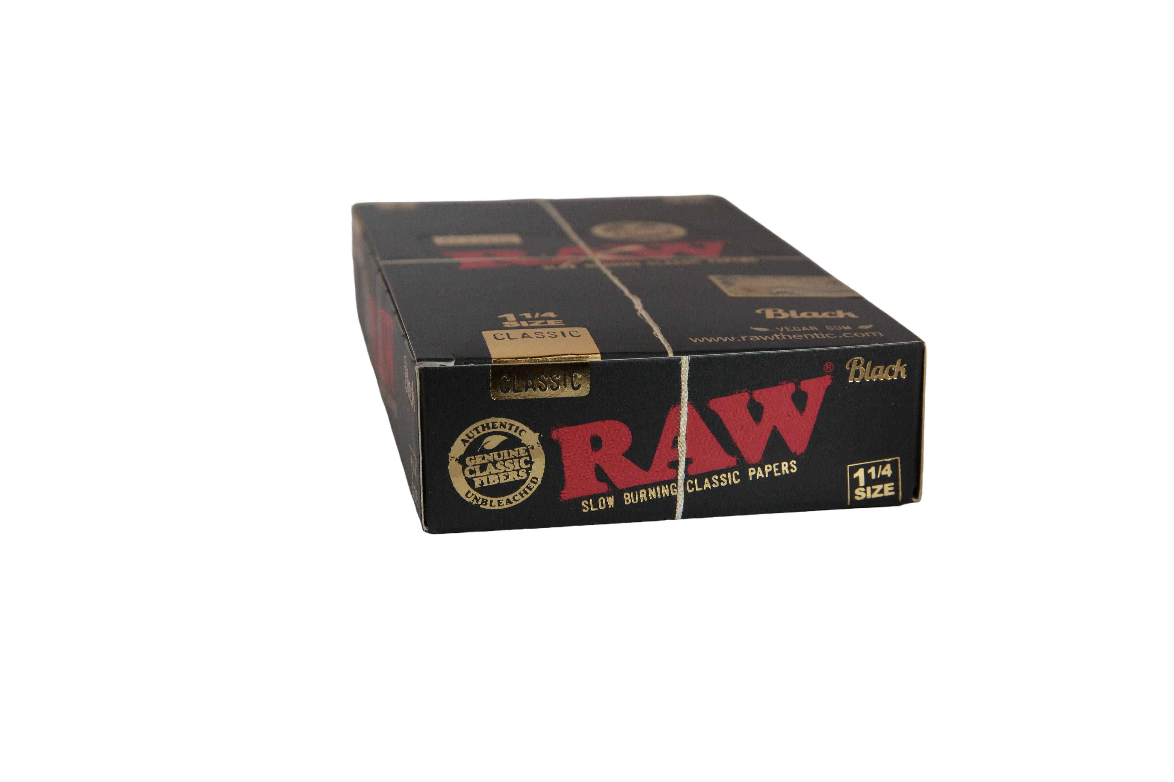 Raw Black Papers - 1 1/4 / Box of 24