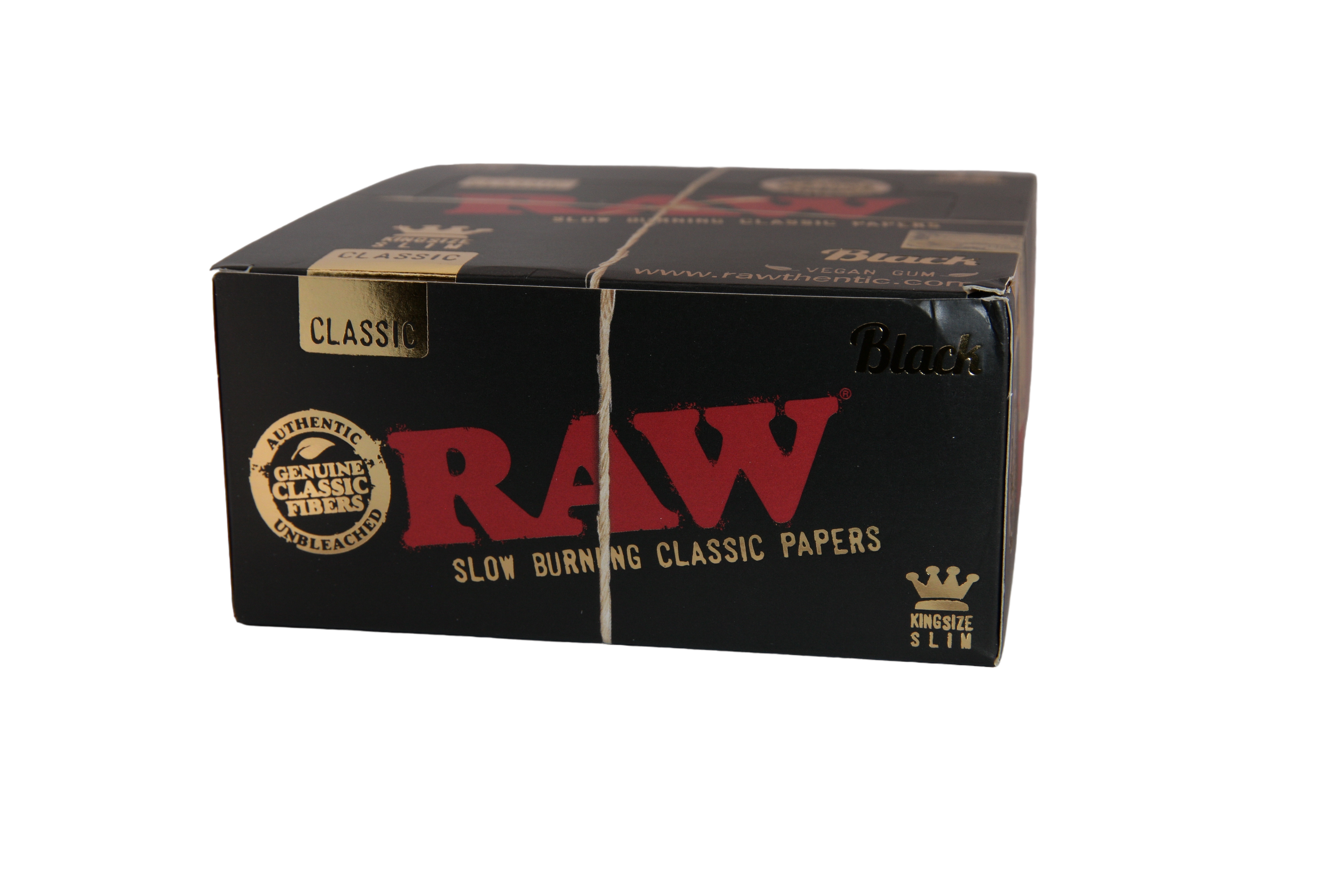 Raw Black Papers - King Size Slim / Box of 50