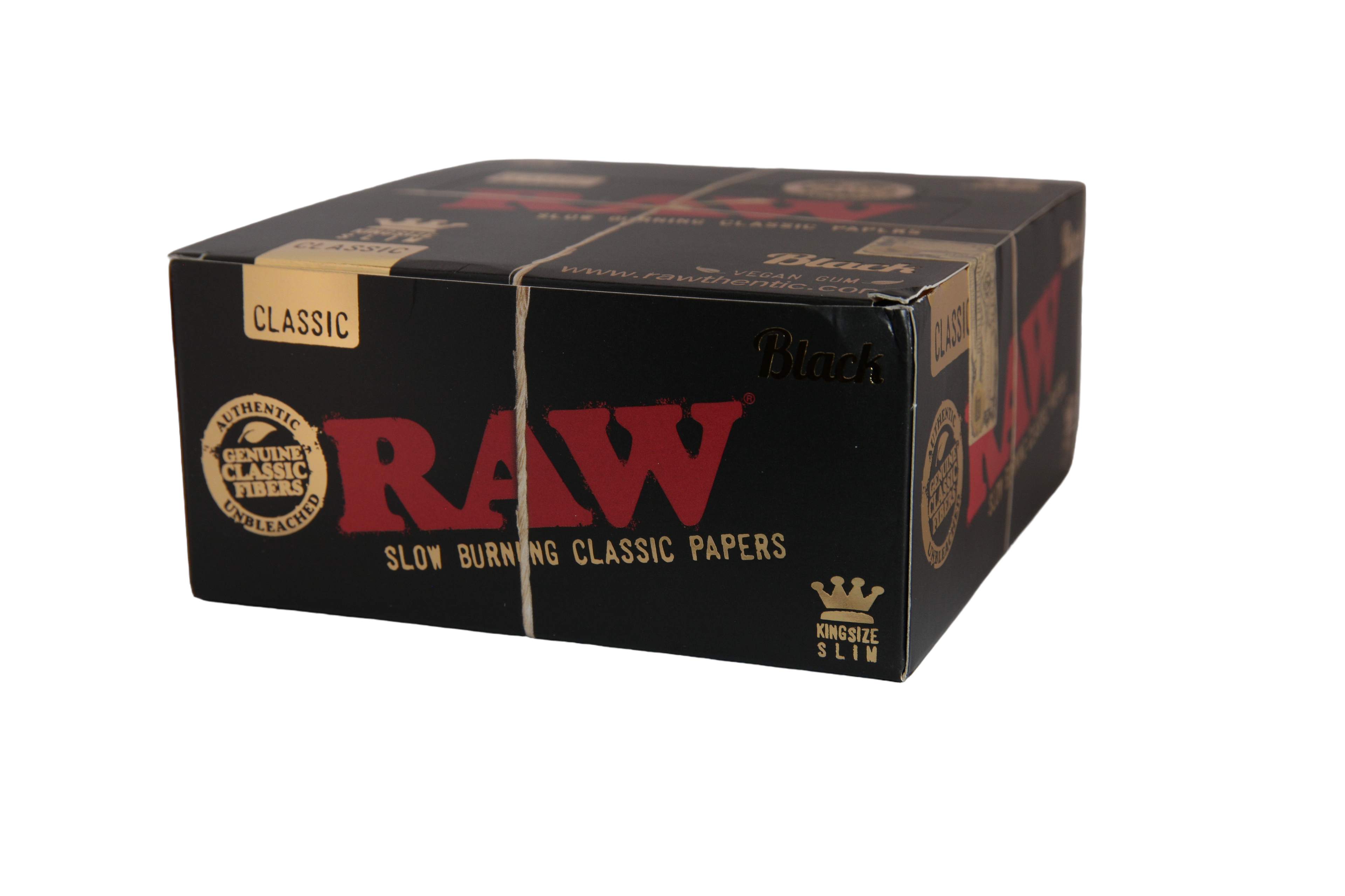 Raw Black Papers - King Size Slim / Box of 50