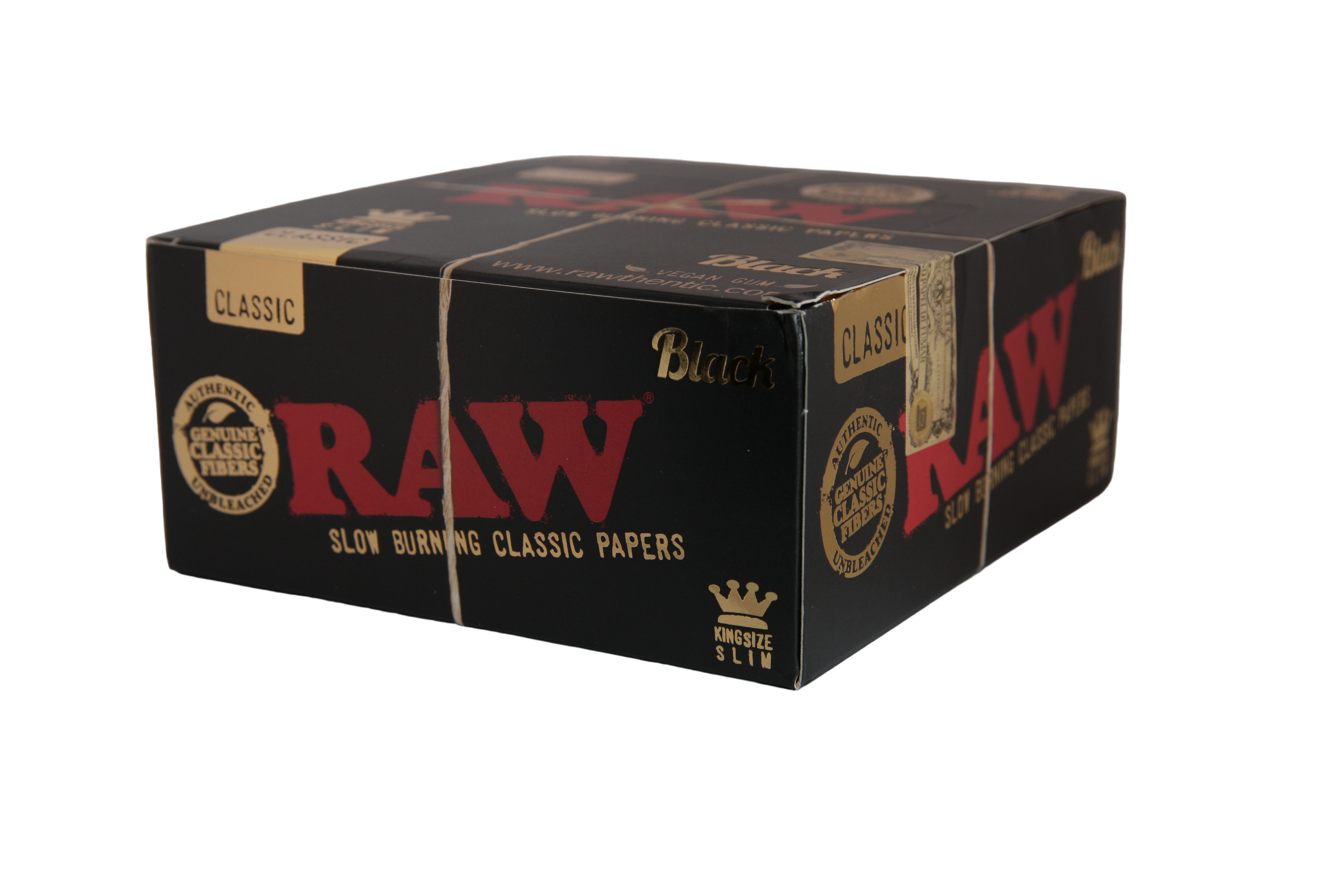 Raw Black Papers - King Size Slim / Box of 50