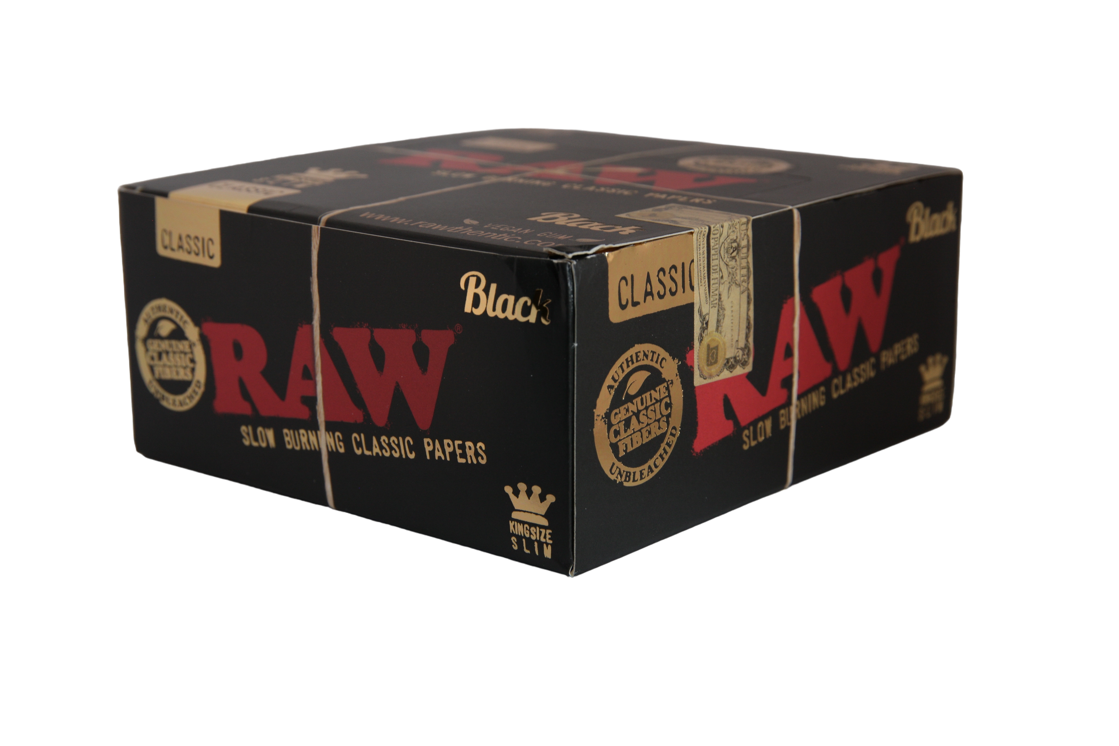 Raw Black Papers - King Size Slim / Box of 50