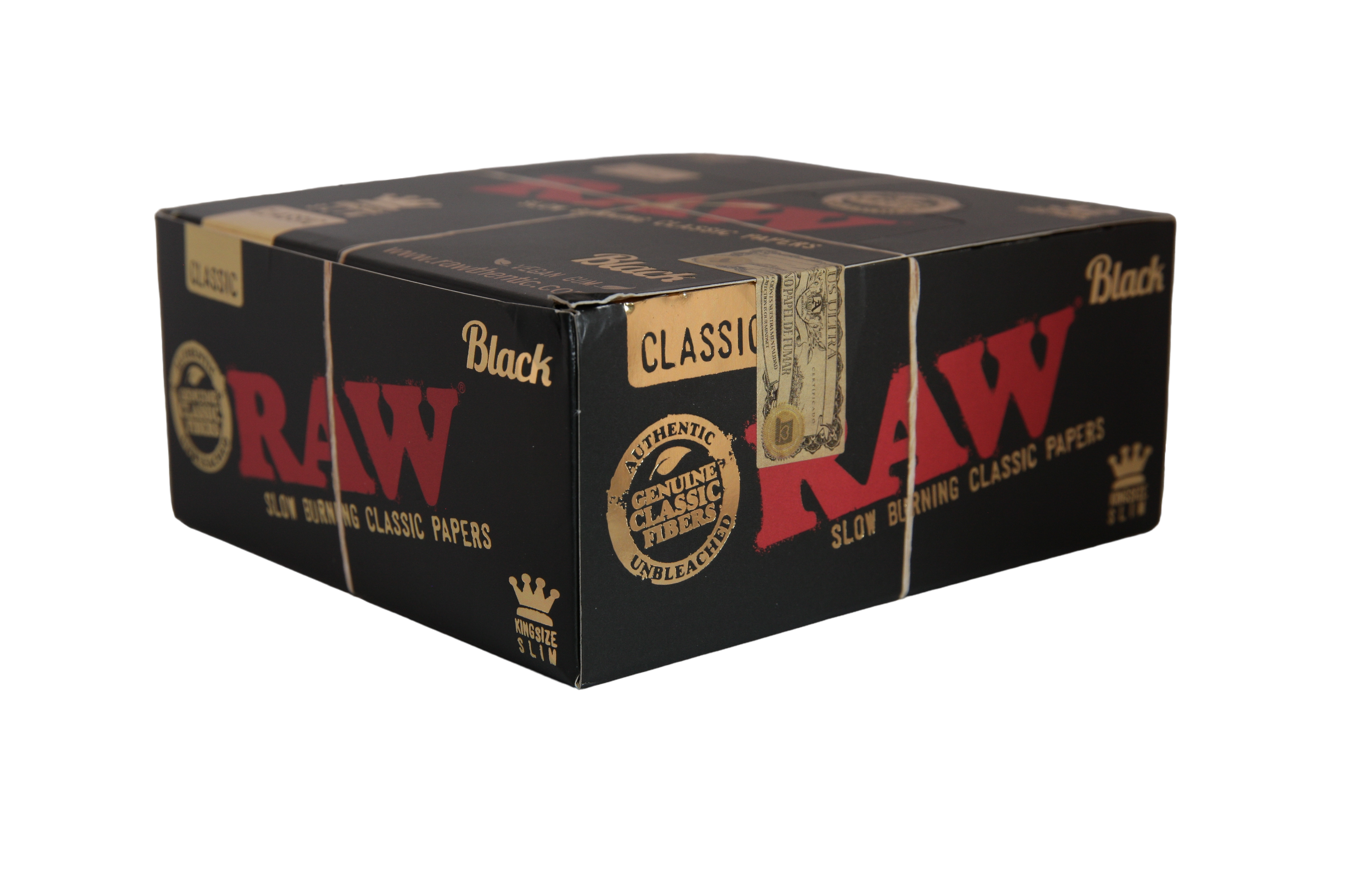 Raw Black Papers - King Size Slim / Box of 50