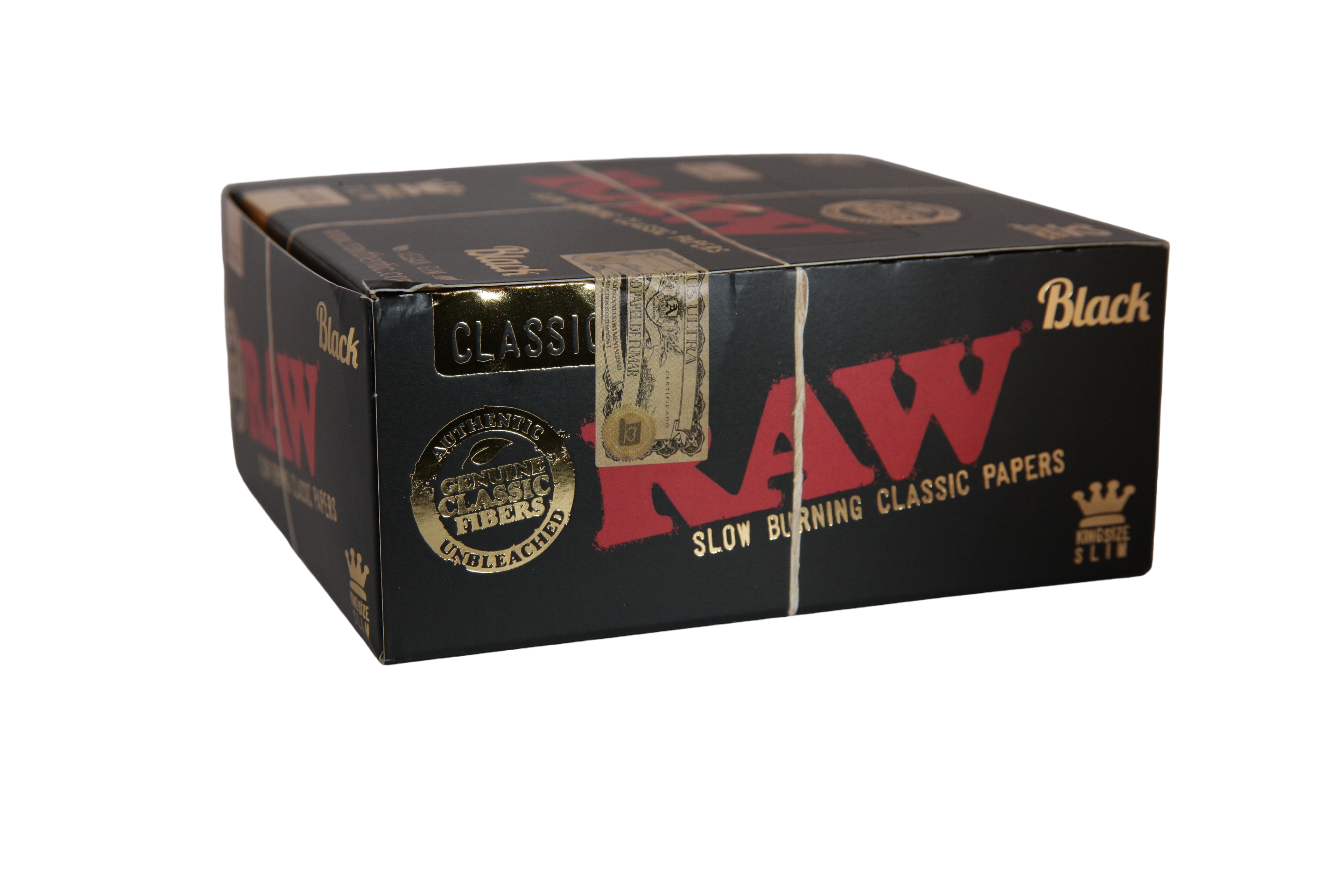 Raw Black Papers - King Size Slim / Box of 50