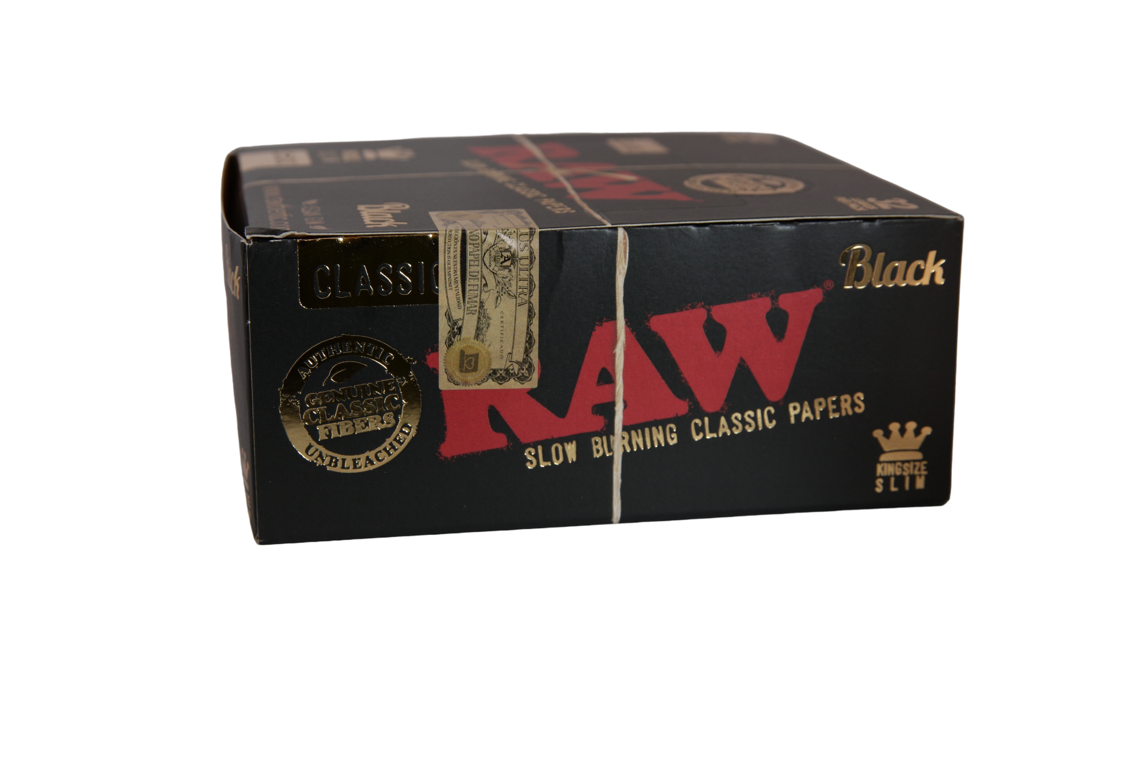 Raw Black Papers - King Size Slim / Box of 50