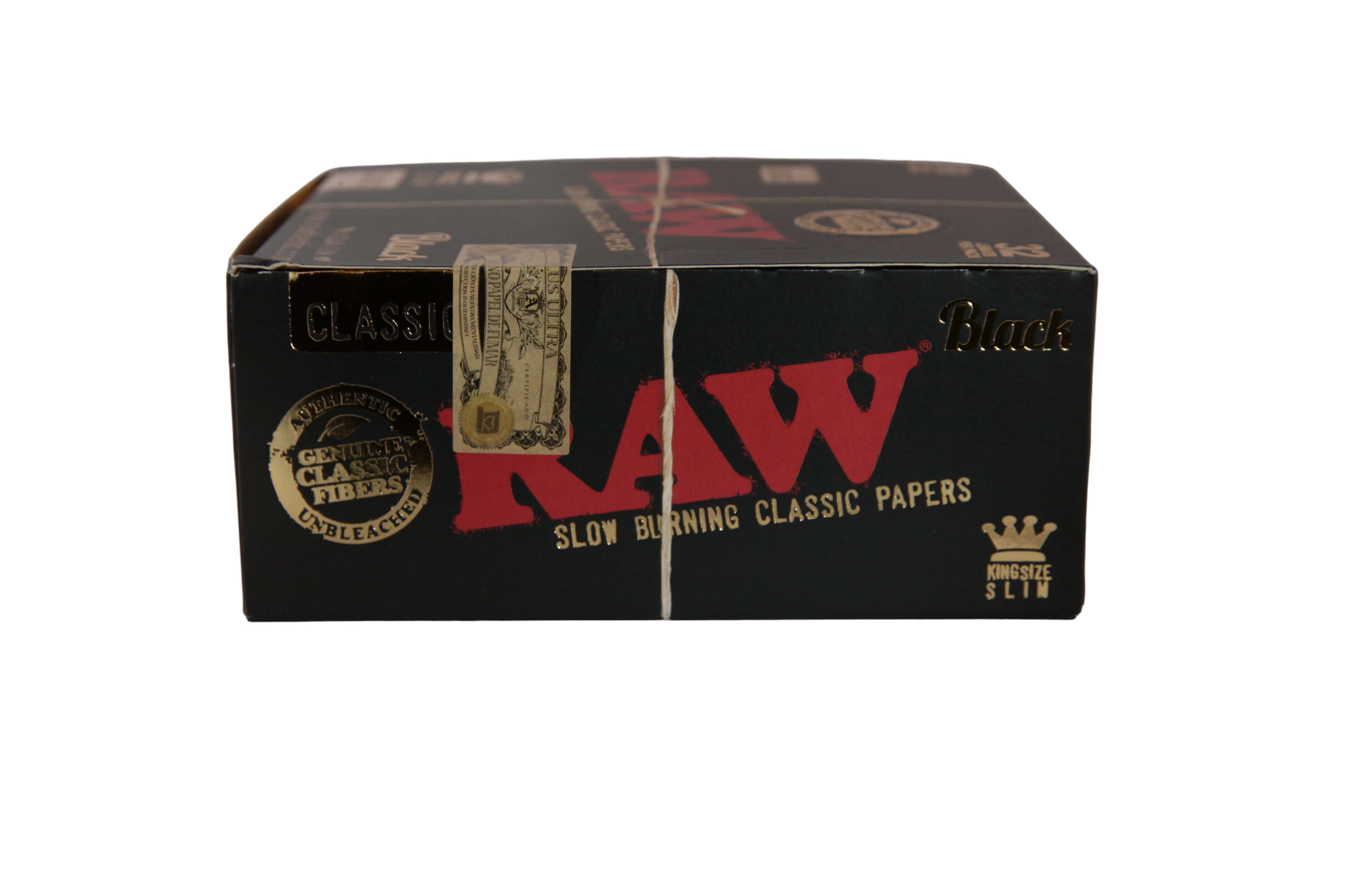 Raw Black Papers - King Size Slim / Box of 50