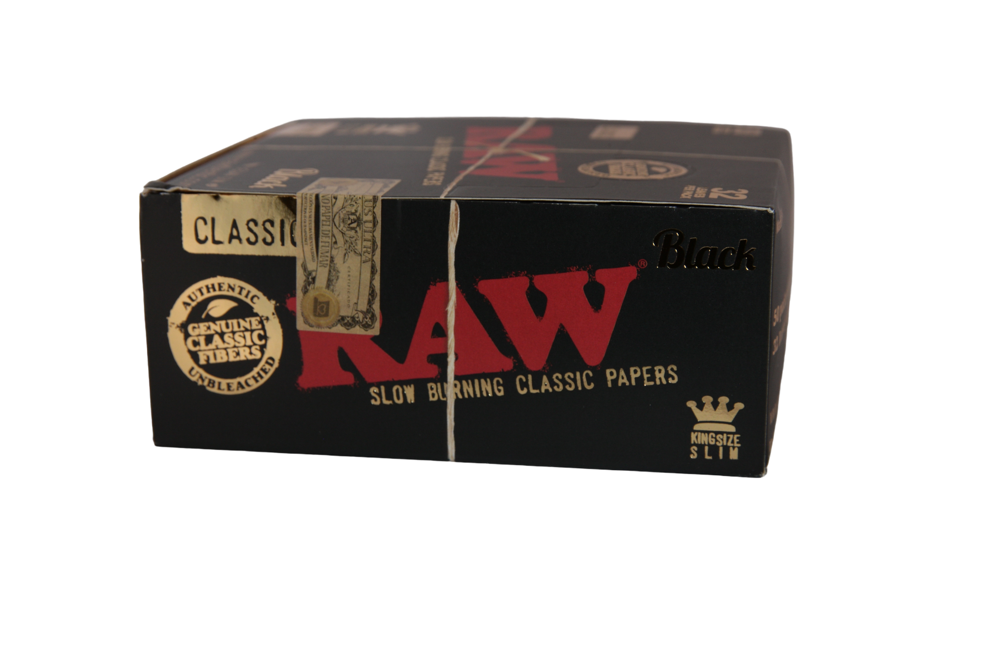 Raw Black Papers - King Size Slim / Box of 50