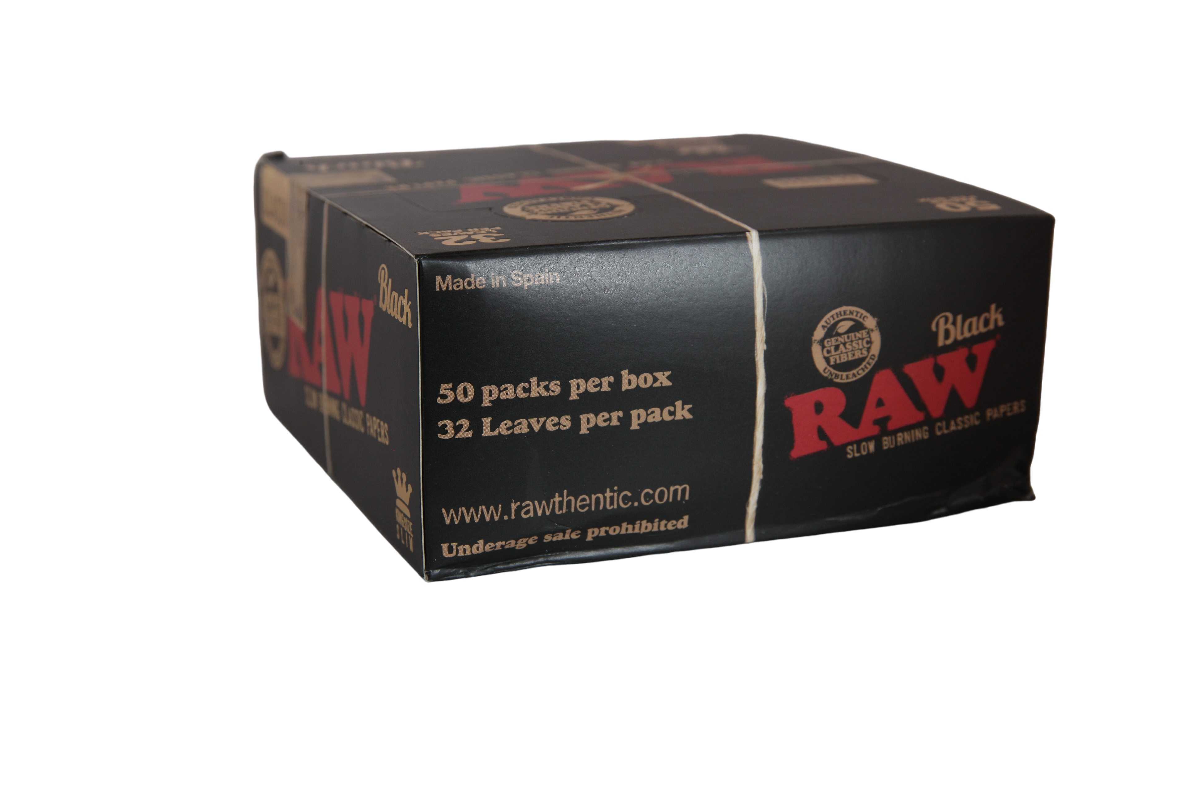 Raw Black Papers - King Size Slim / Box of 50