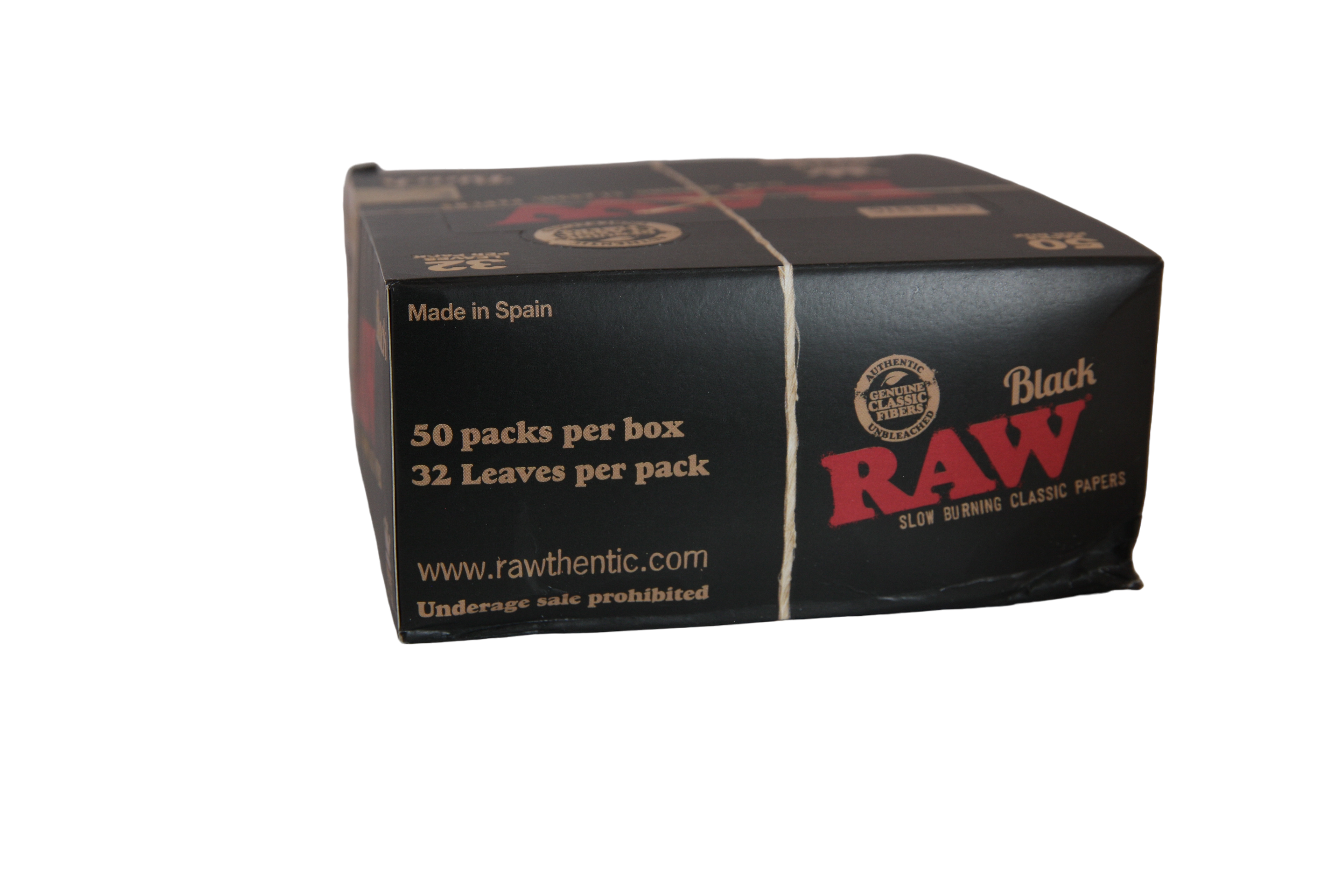 Raw Black Papers - King Size Slim / Box of 50
