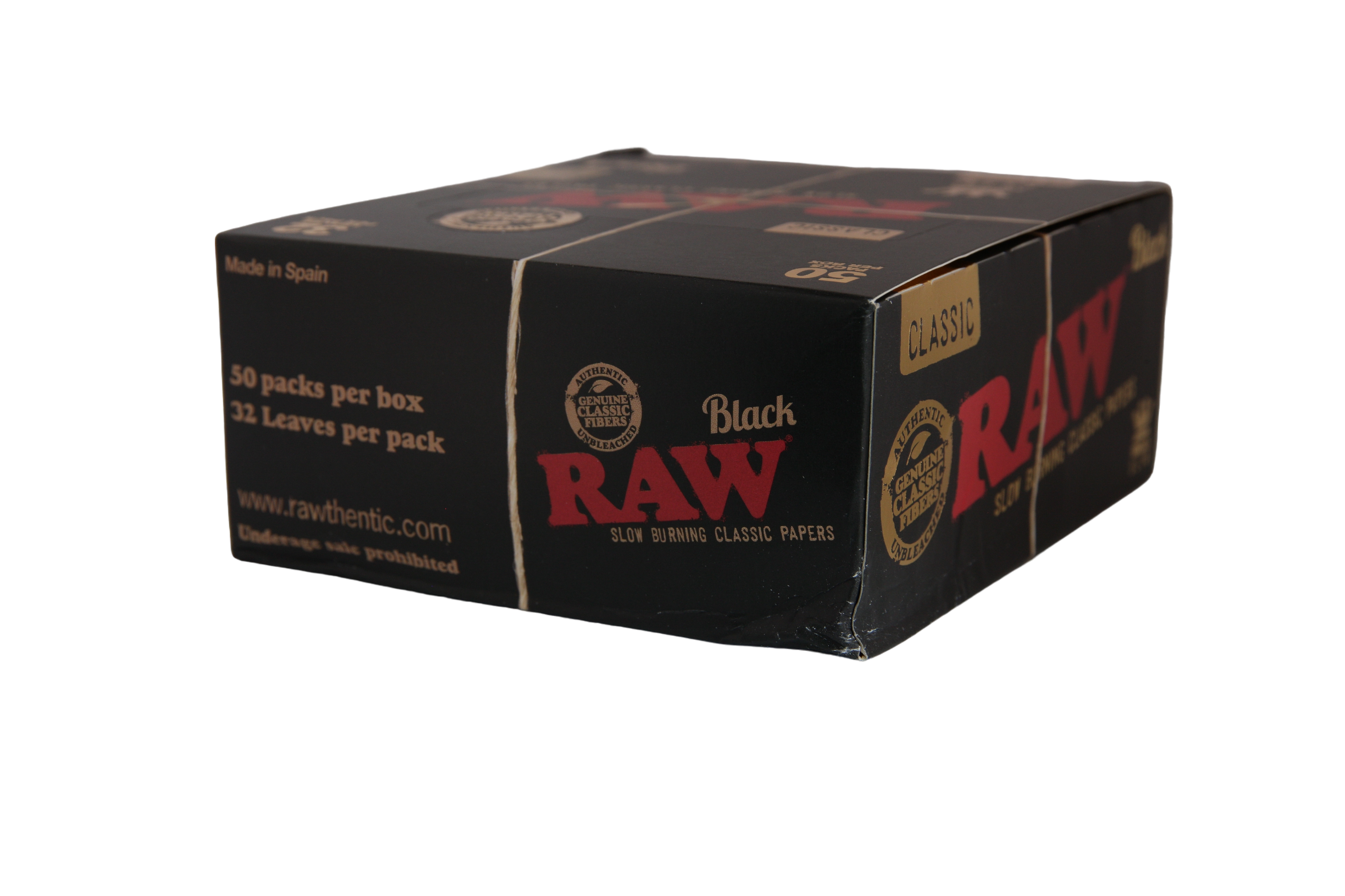 Raw Black Papers - King Size Slim / Box of 50