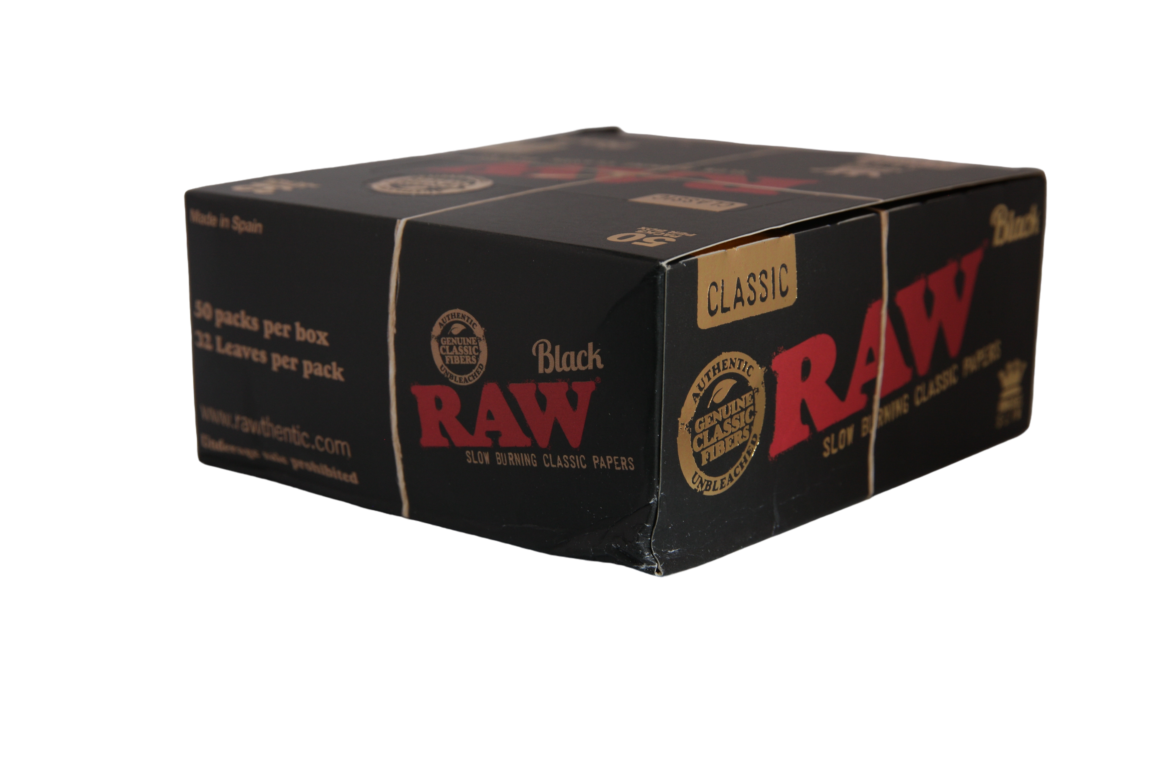 Raw Black Papers - King Size Slim / Box of 50