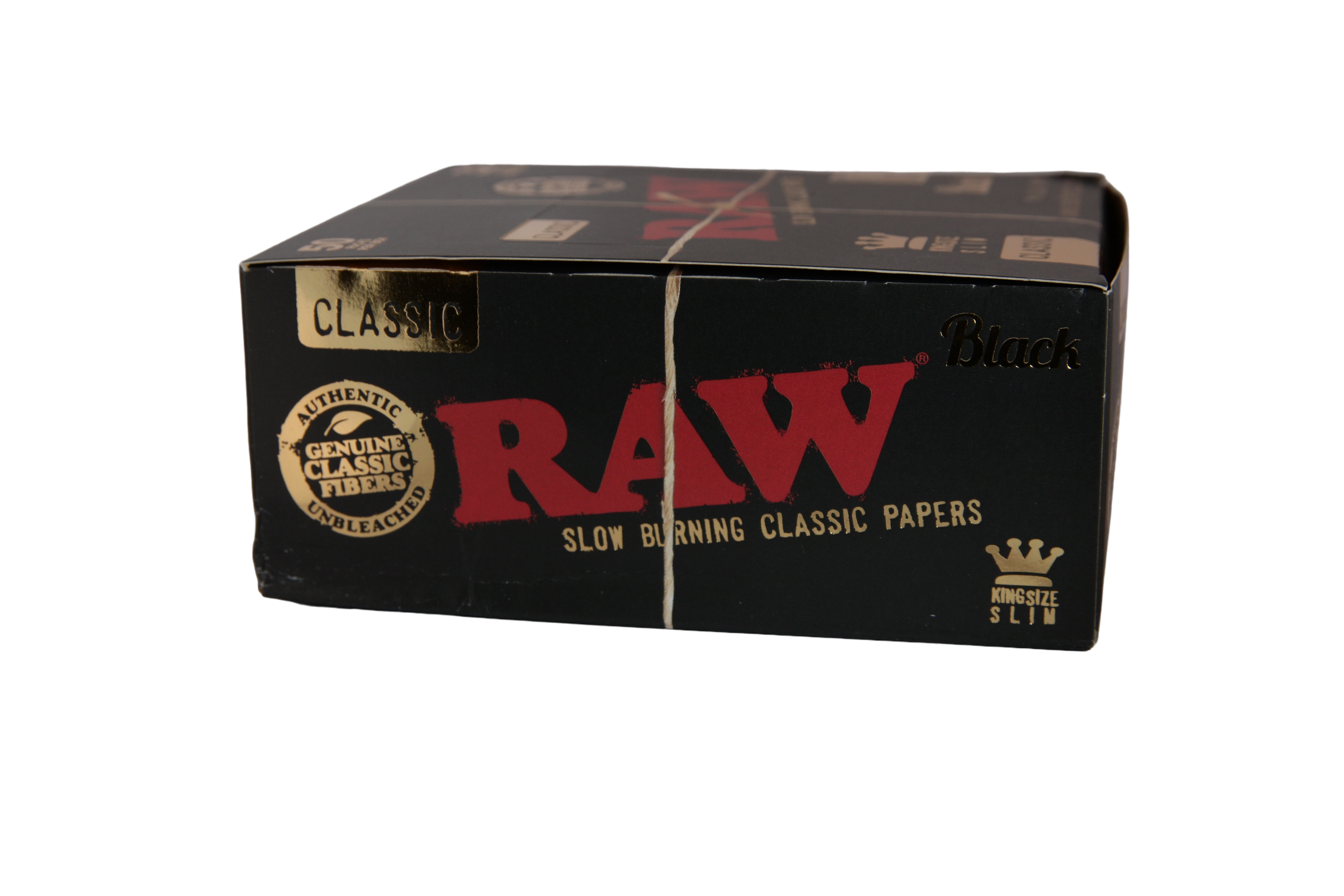 Raw Black Papers - King Size Slim / Box of 50