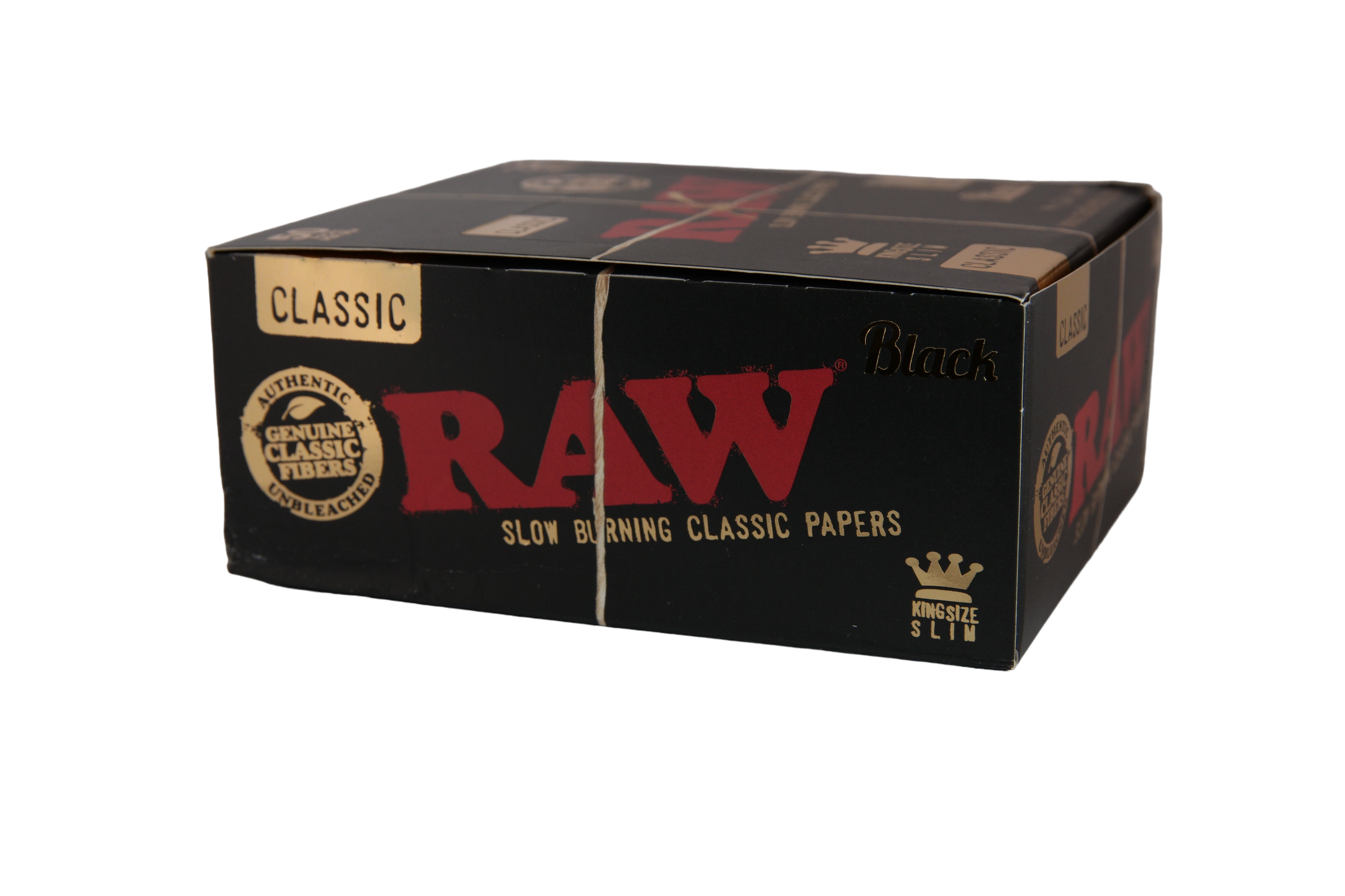 Raw Black Papers - King Size Slim / Box of 50