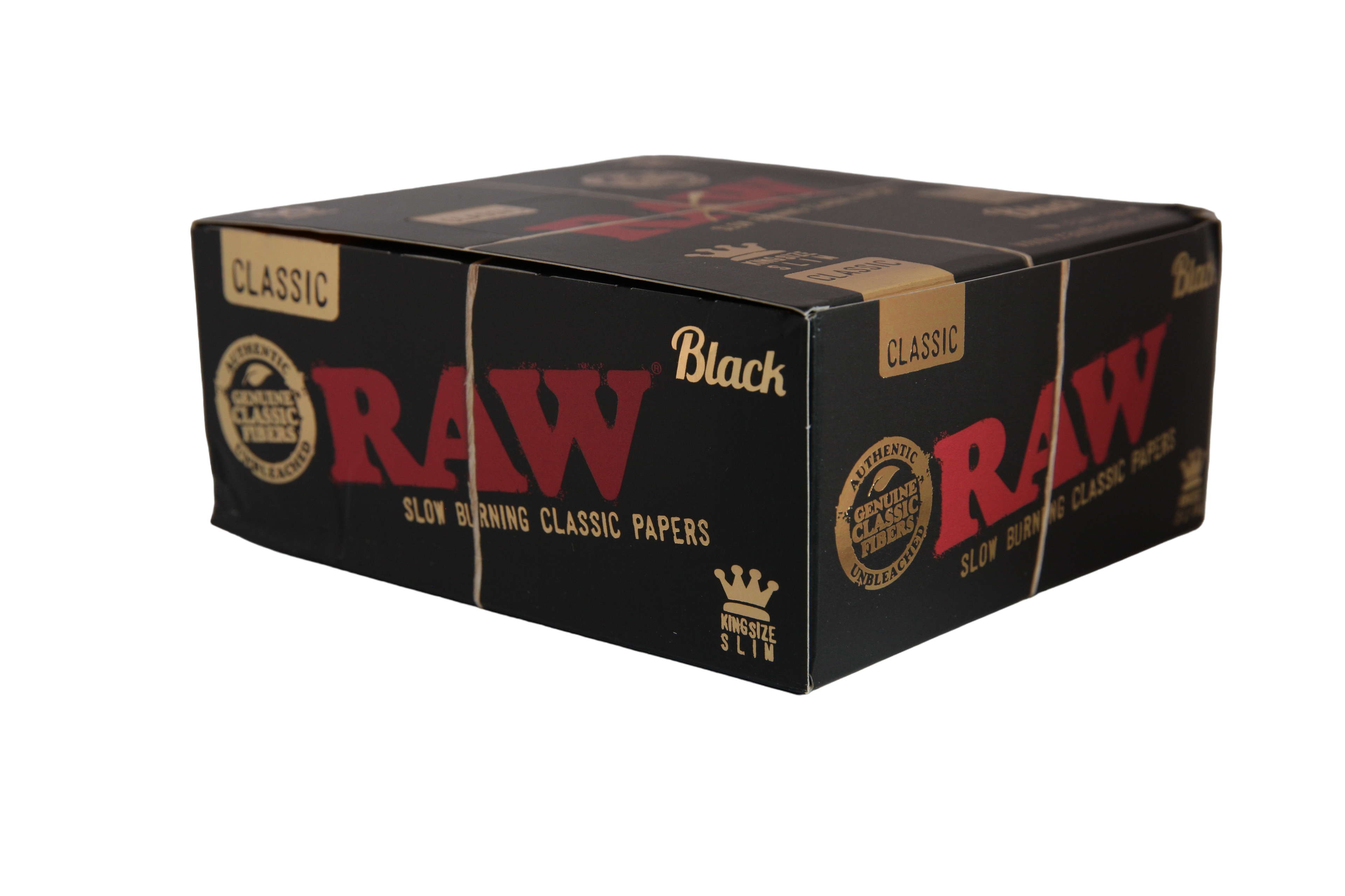 Raw Black Papers - King Size Slim / Box of 50