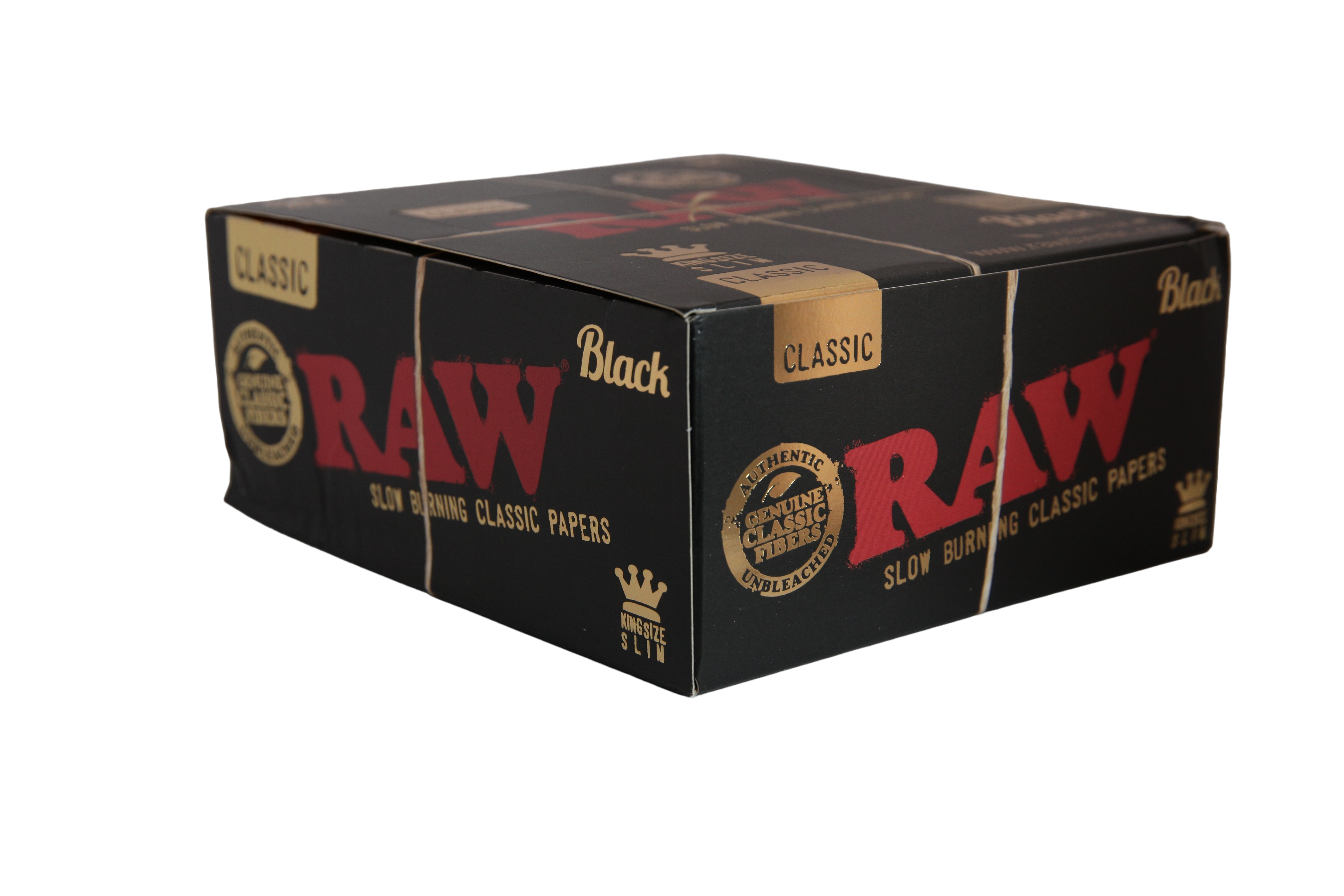 Raw Black Papers - King Size Slim / Box of 50