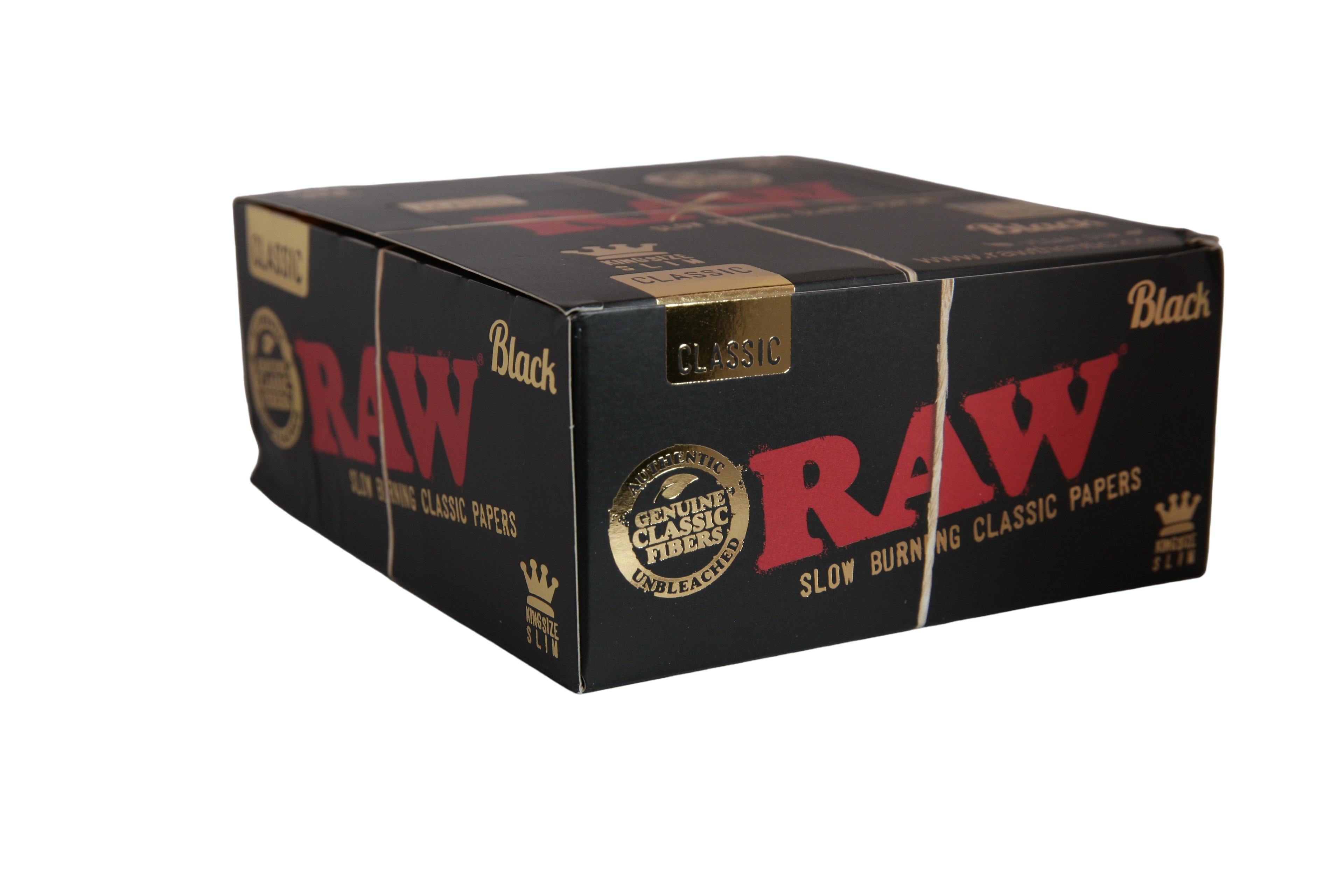Raw Black Papers - King Size Slim / Box of 50