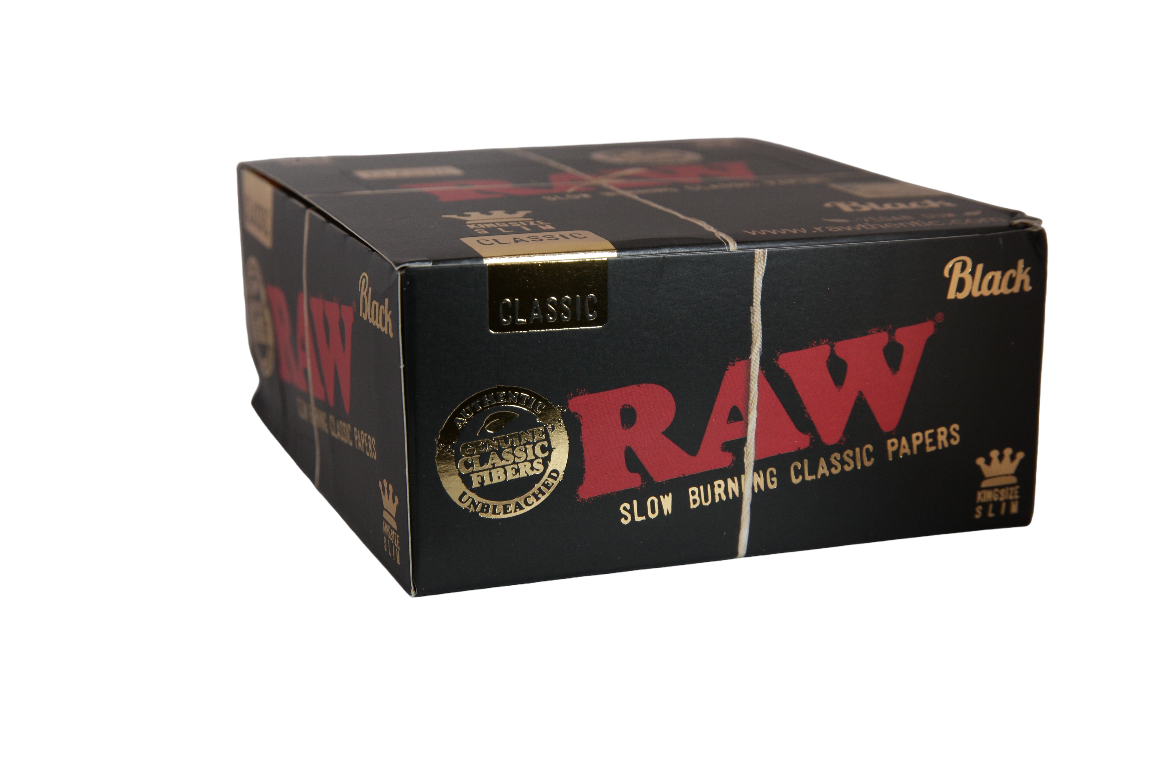 Raw Black Papers - King Size Slim / Box of 50