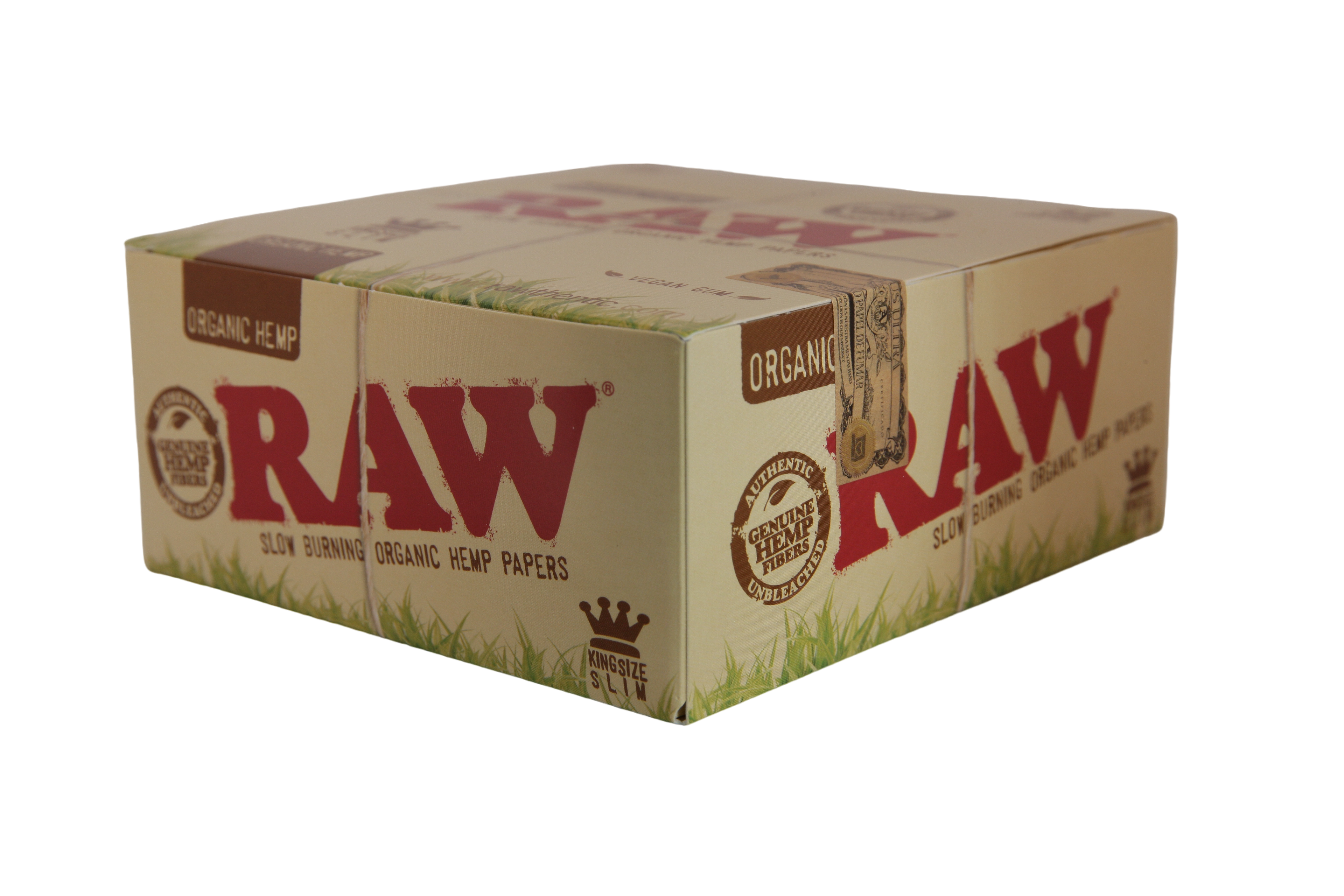 Raw Organic Hemp Papers - King Size Slim / Box of 50
