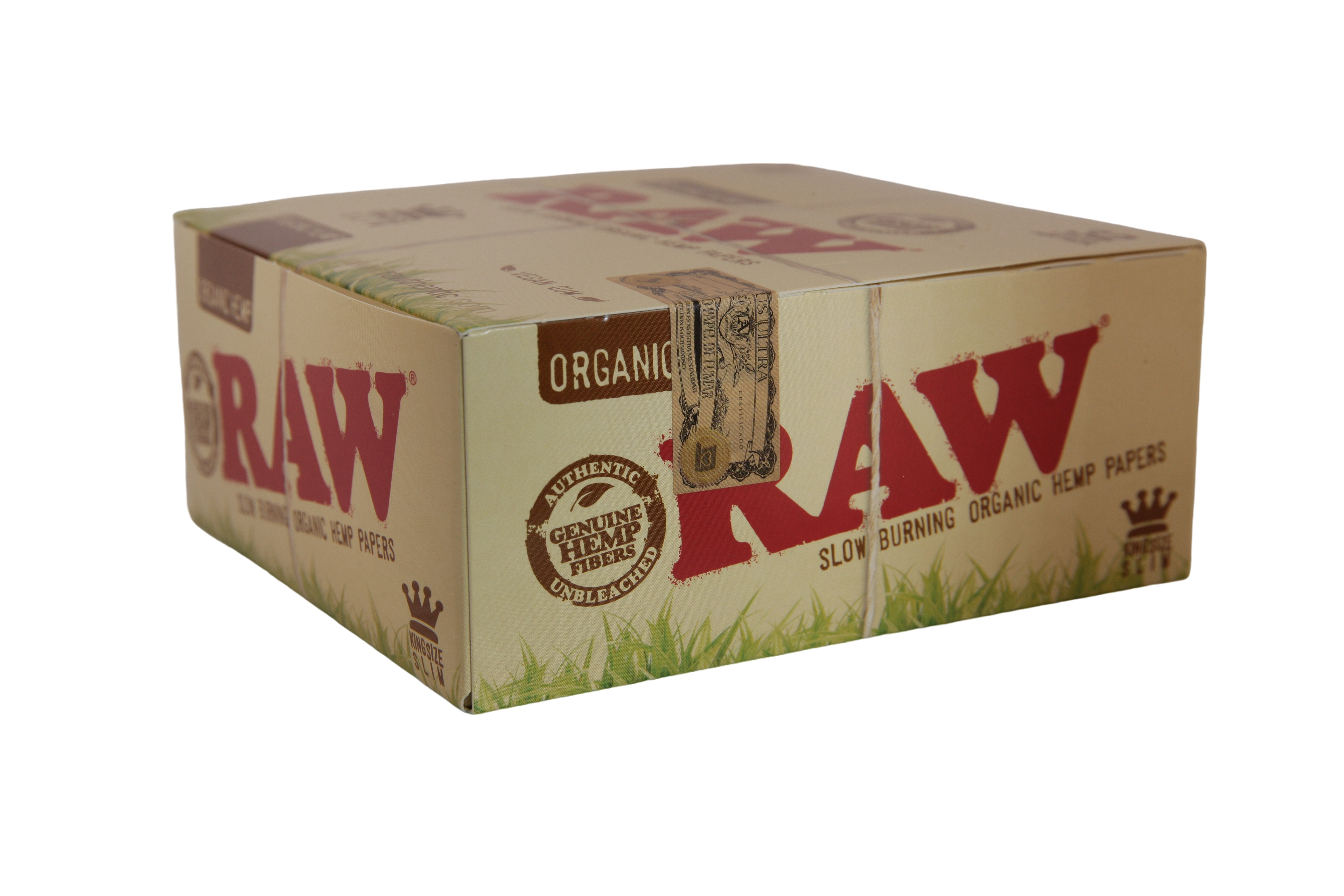 Raw Organic Hemp Papers - King Size Slim / Box of 50