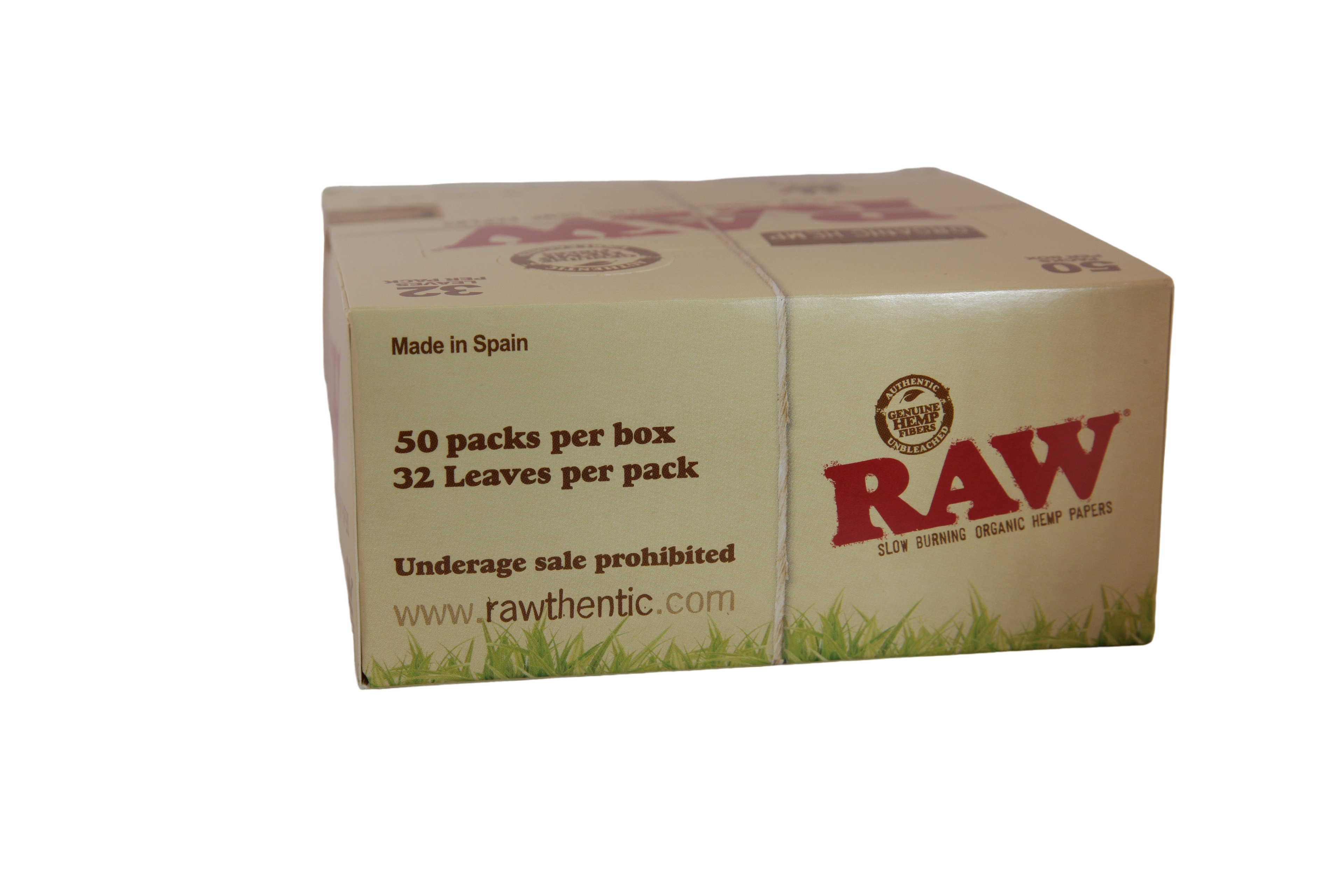 Raw Organic Hemp Papers - King Size Slim / Box of 50