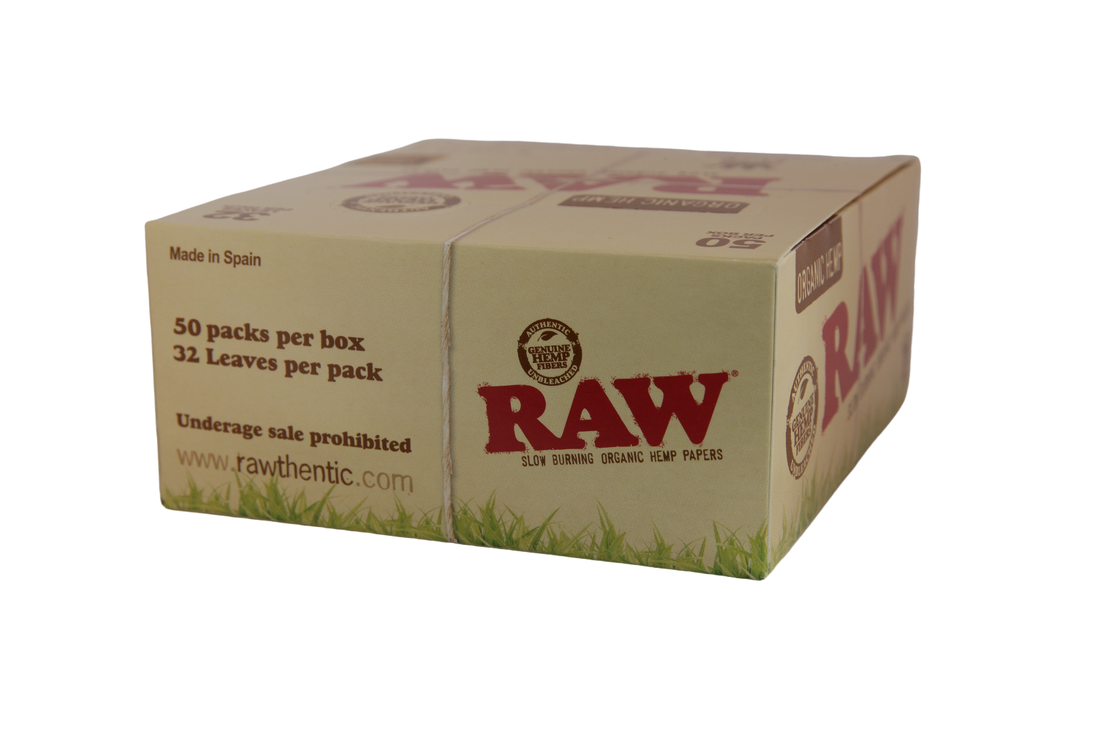 Raw Organic Hemp Papers - King Size Slim / Box of 50
