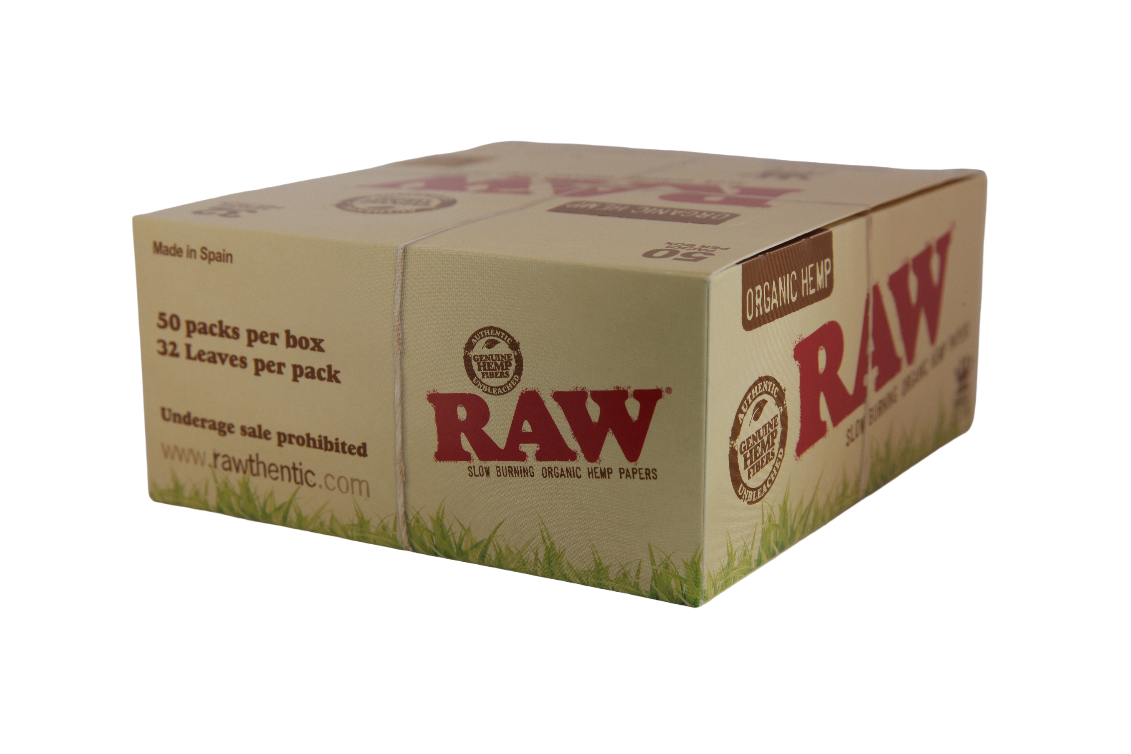 Raw Organic Hemp Papers - King Size Slim / Box of 50