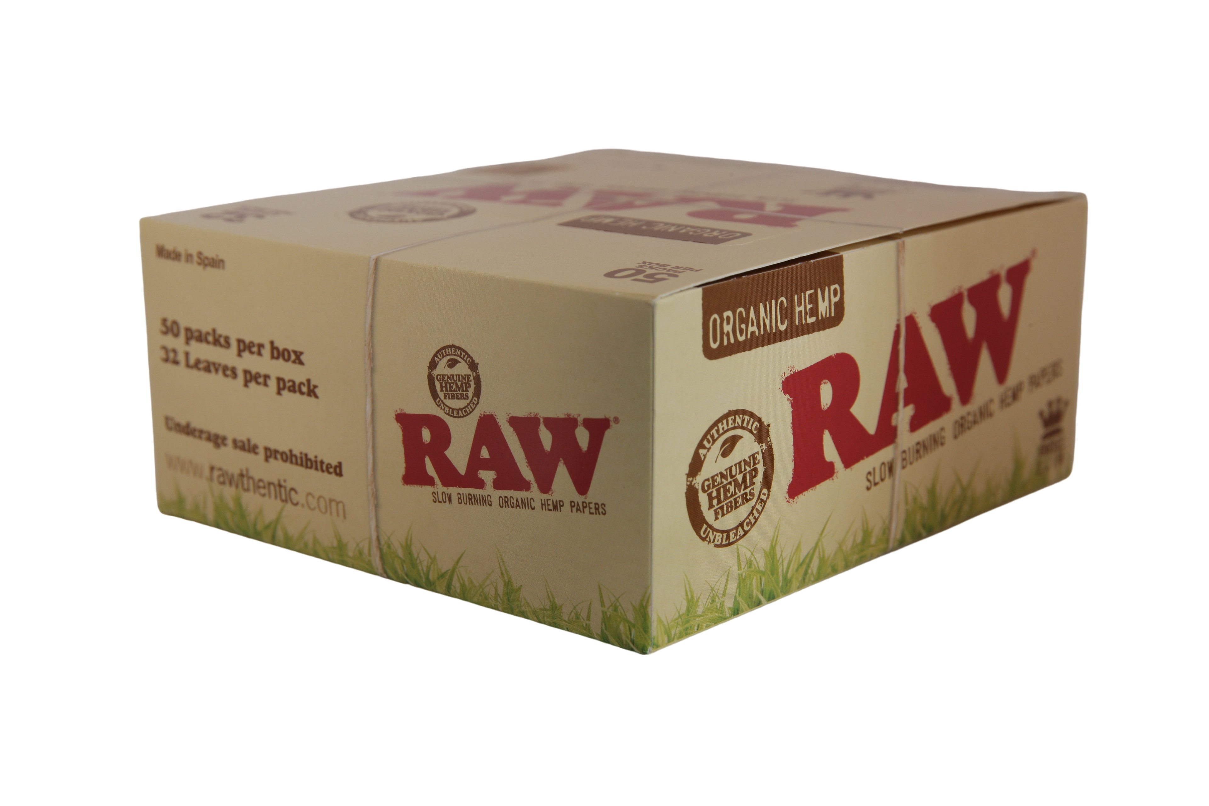 Raw Organic Hemp Papers - King Size Slim / Box of 50