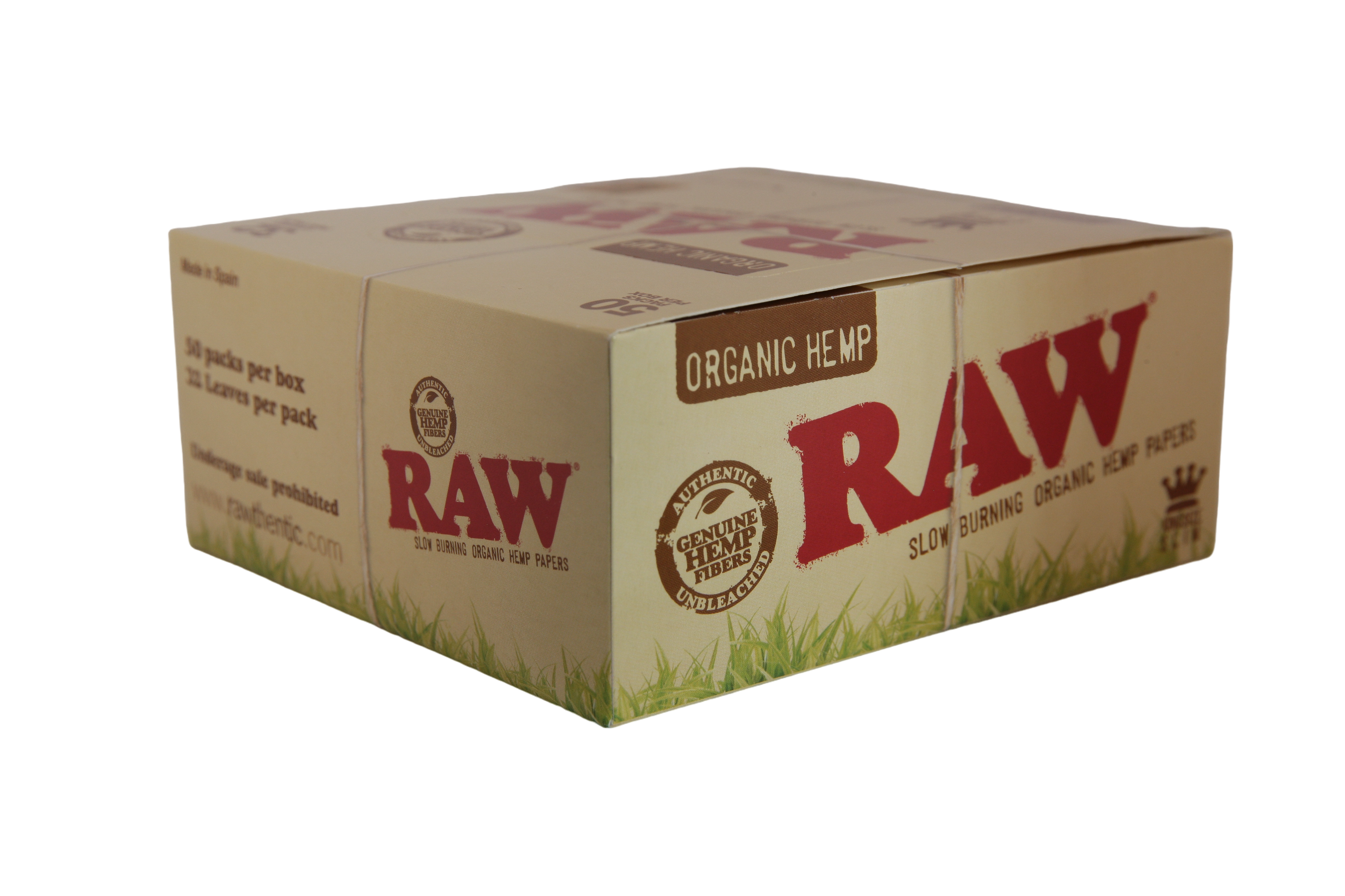 Raw Organic Hemp Papers - King Size Slim / Box of 50