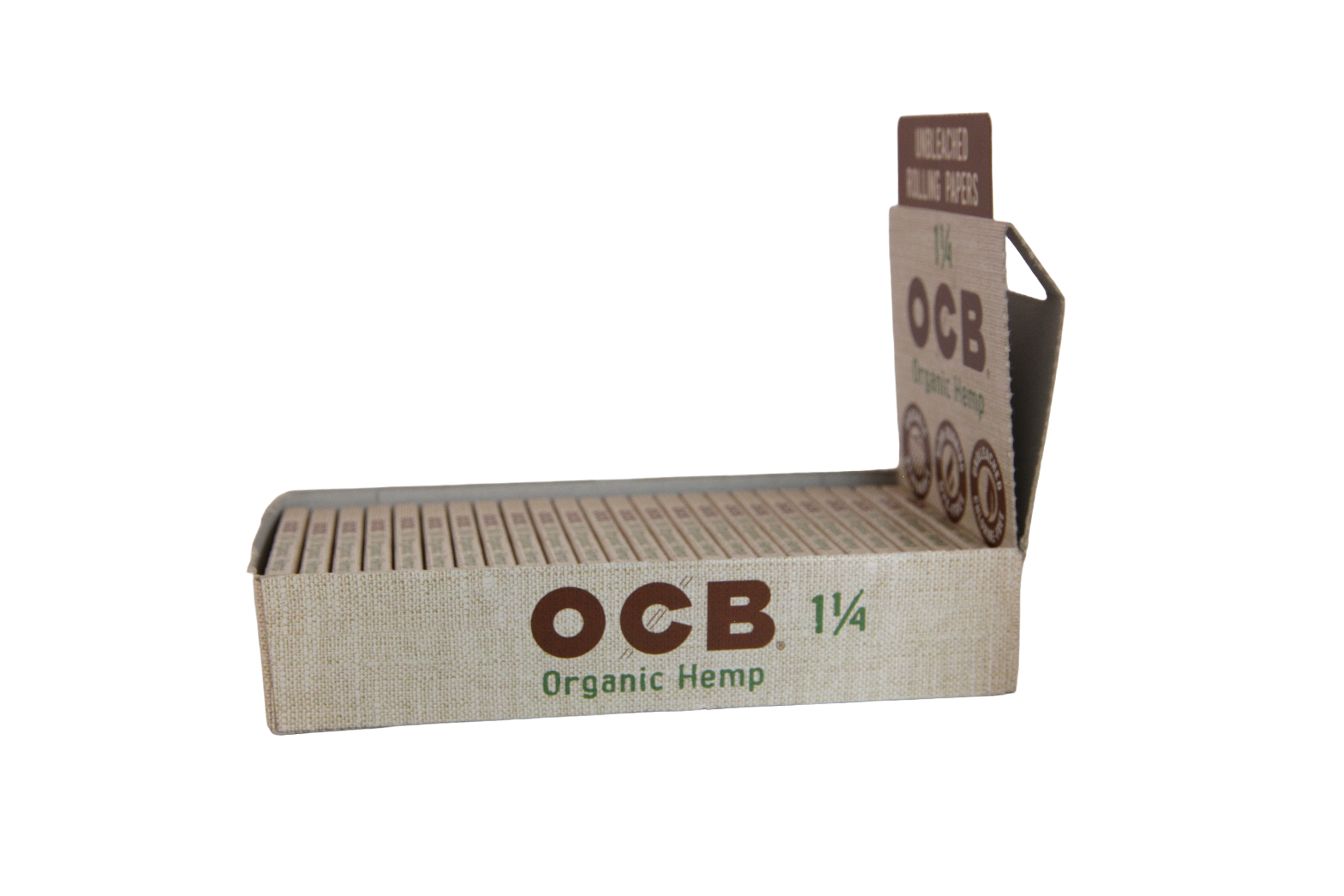 OCB Organic Hemp Papers - 1 1/4 / Box of 24