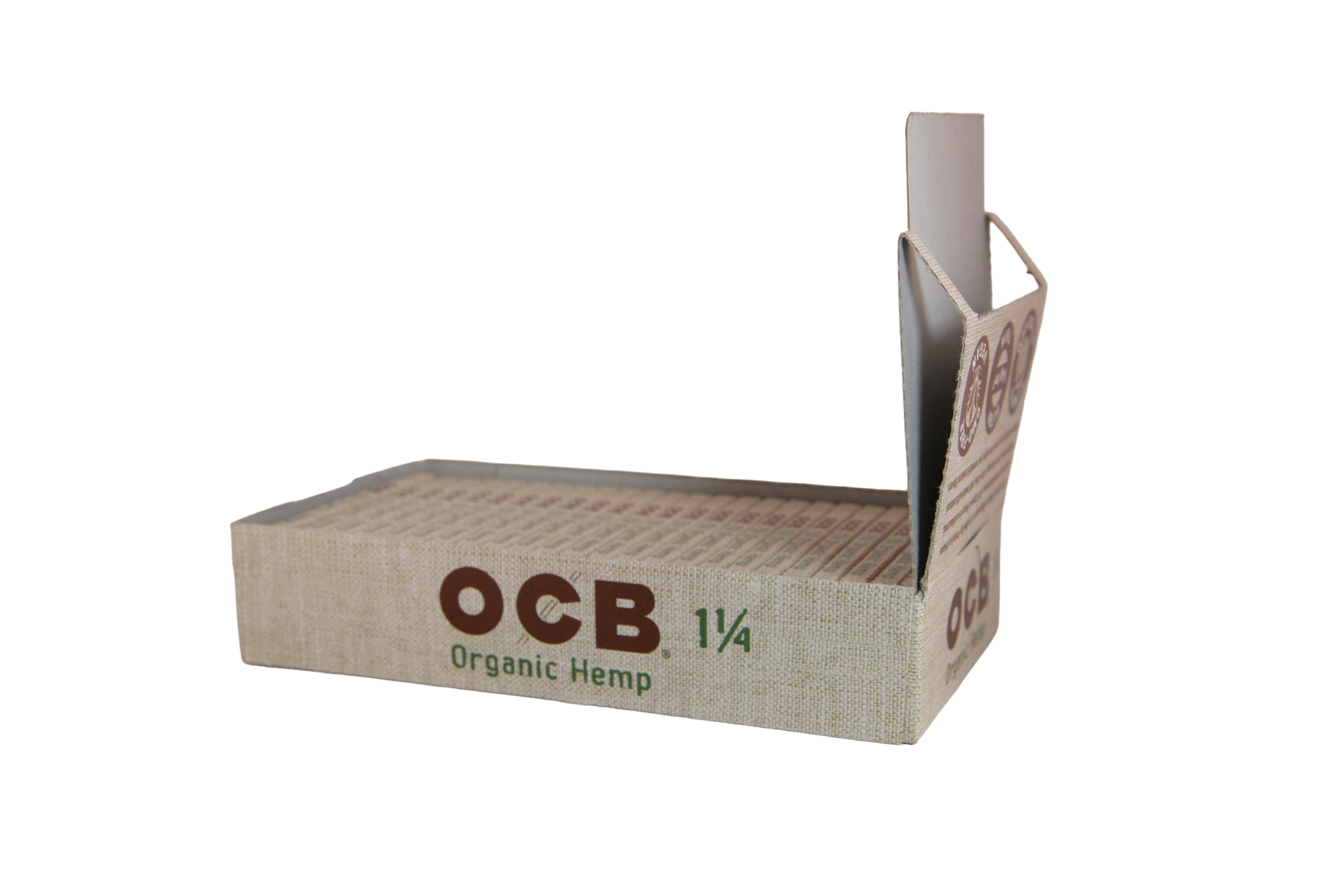 OCB Organic Hemp Papers - 1 1/4 / Box of 24