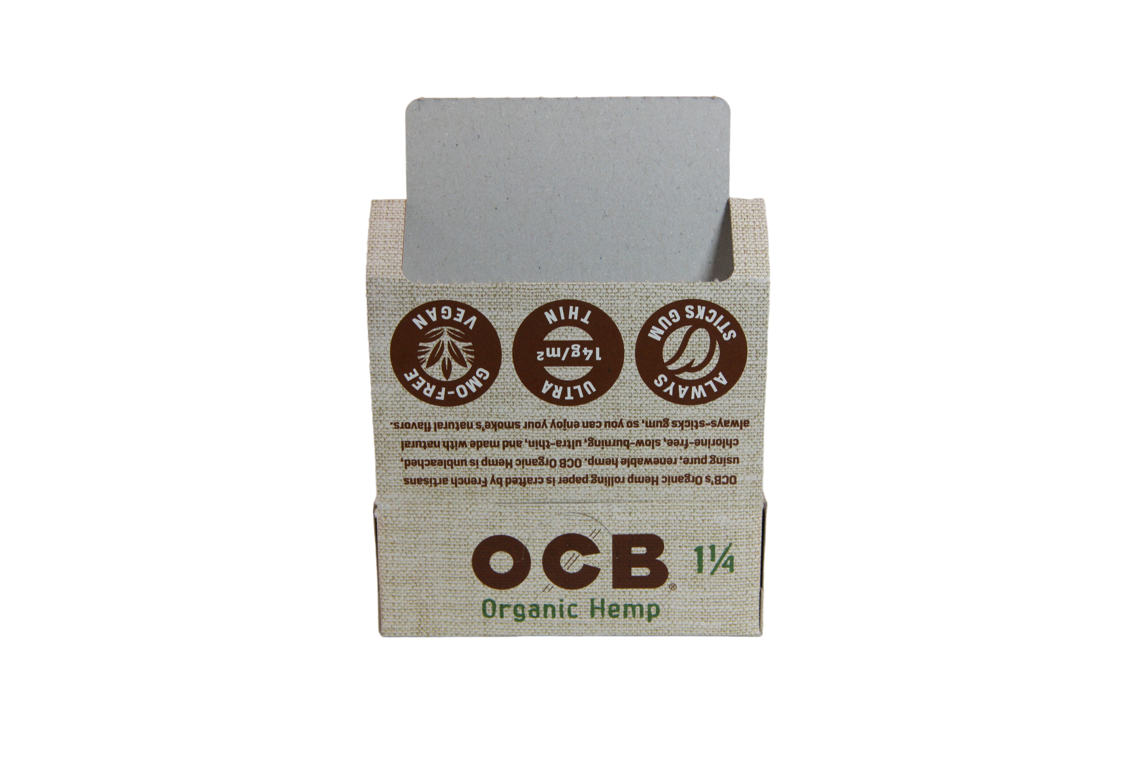 OCB Organic Hemp Papers - 1 1/4 / Box of 24