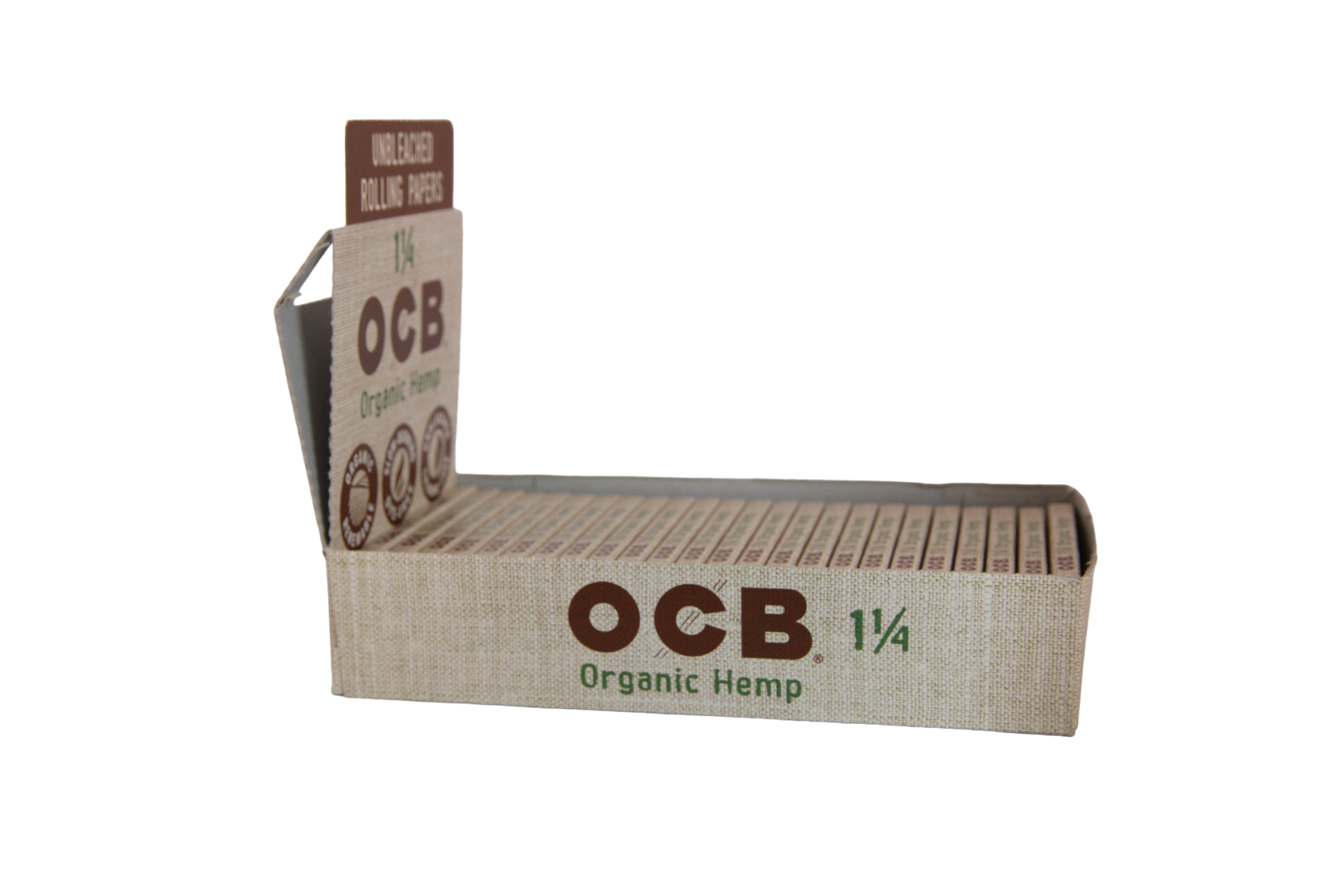 OCB Organic Hemp Papers - 1 1/4 / Box of 24