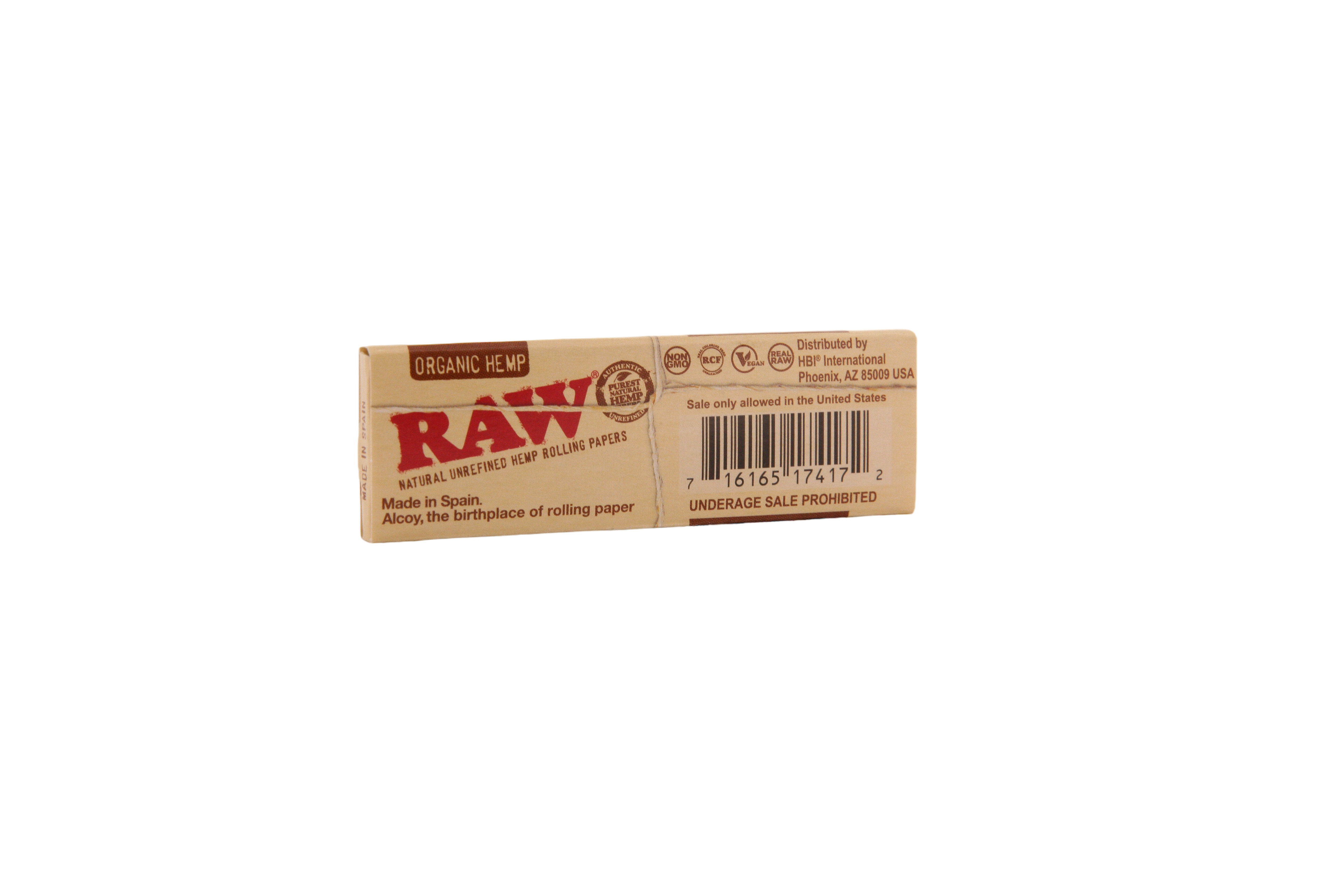 Raw Organic Hemp Papers - 1 1/4