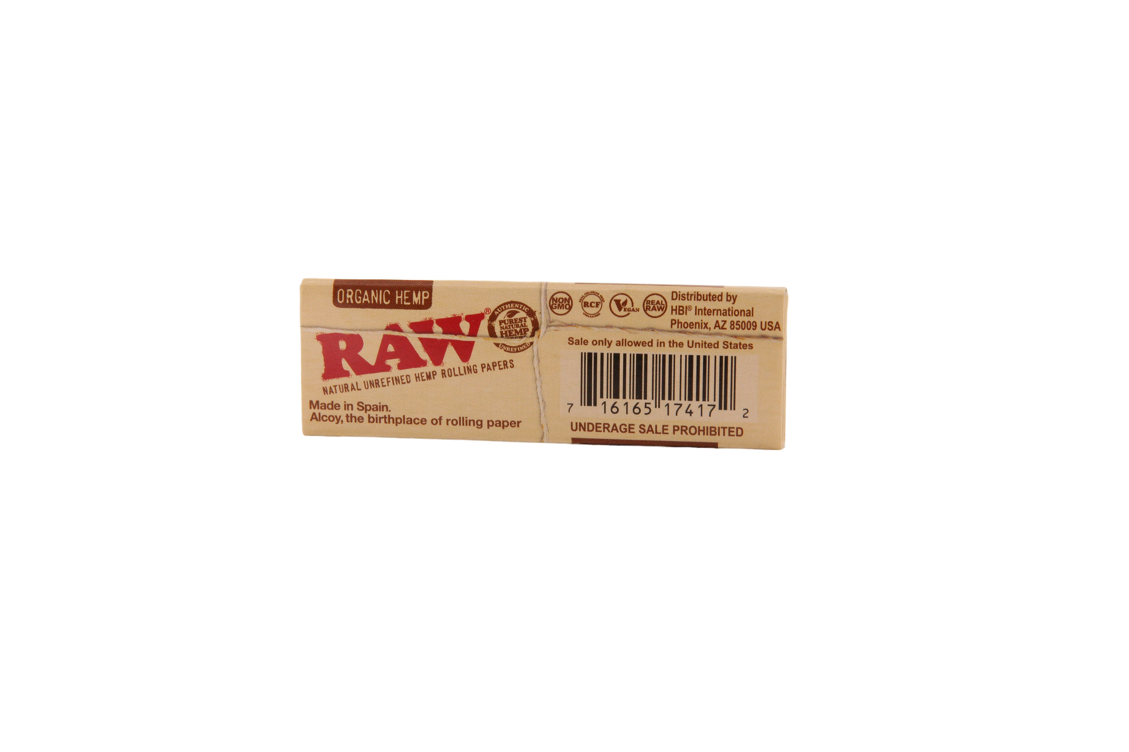 Raw Organic Hemp Papers - 1 1/4