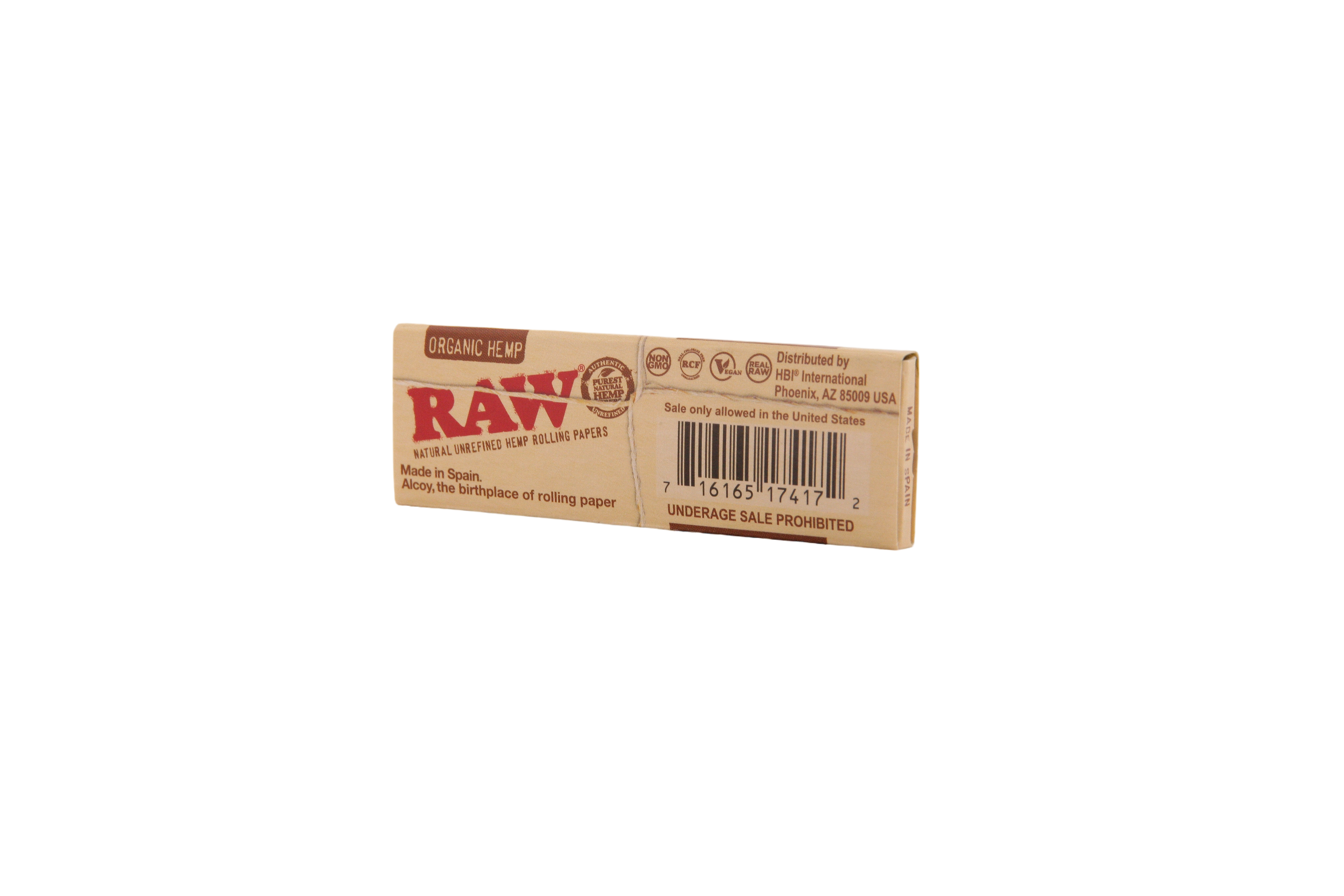 Raw Organic Hemp Papers - 1 1/4